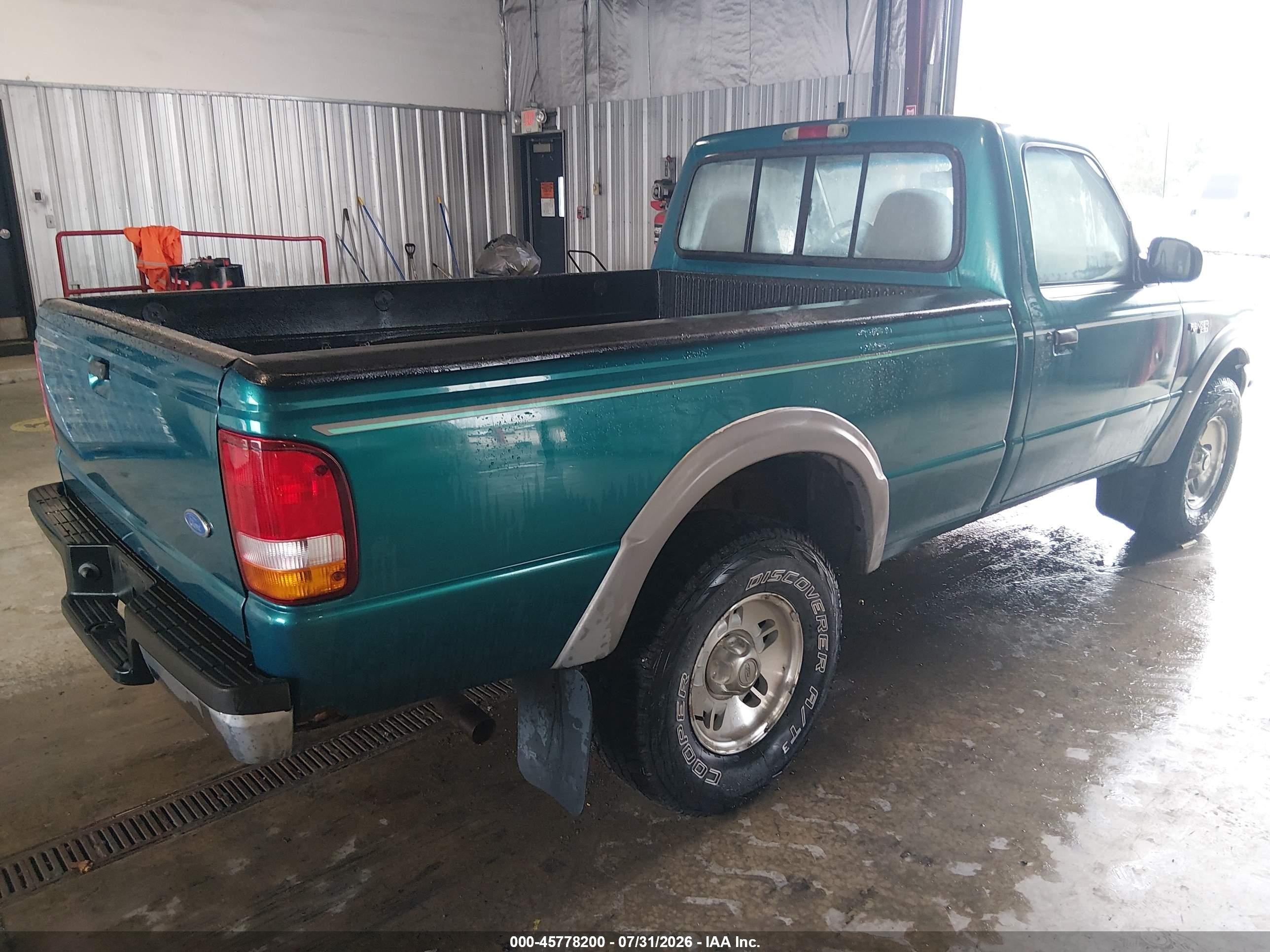 1997 Ford Ranger Splash/stx/xlt Green vin: 1FTCR11XXVTA08763