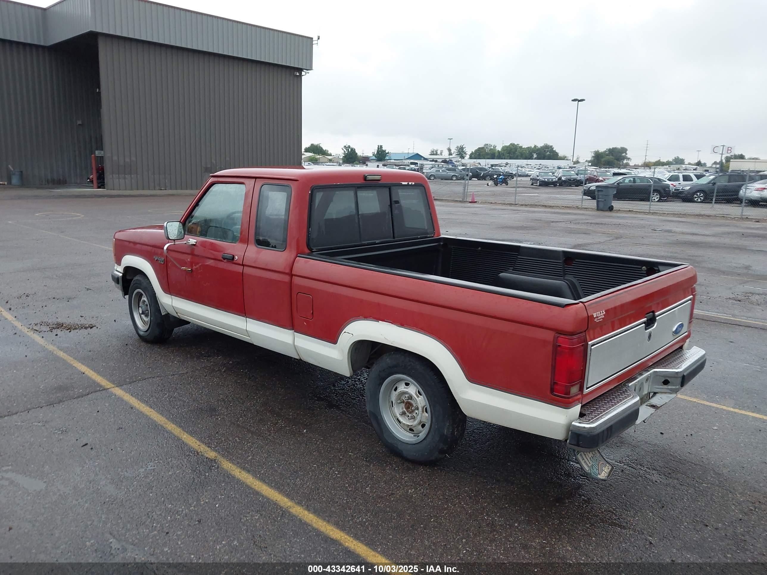 1989 Ford Ranger Super Cab Красный vin: 1FTCR14A1KPB12277