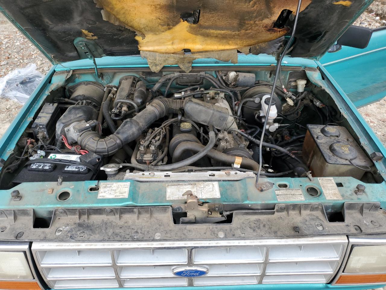 1992 Ford Ranger Super Cab Green vin: 1FTCR14A1NTA51010