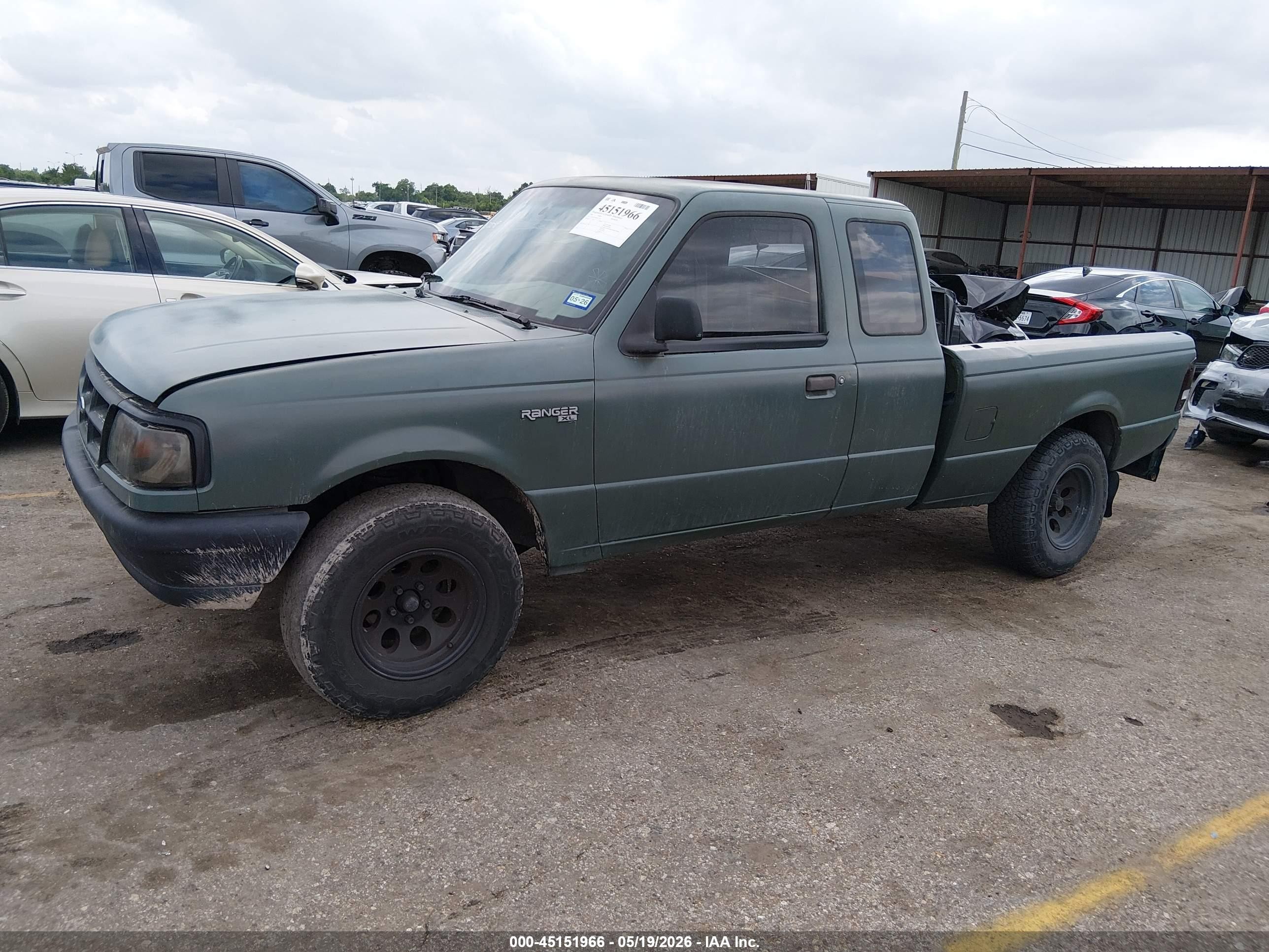 1994 Ford Ranger Super Cab Green vin: 1FTCR14A1RPA77346