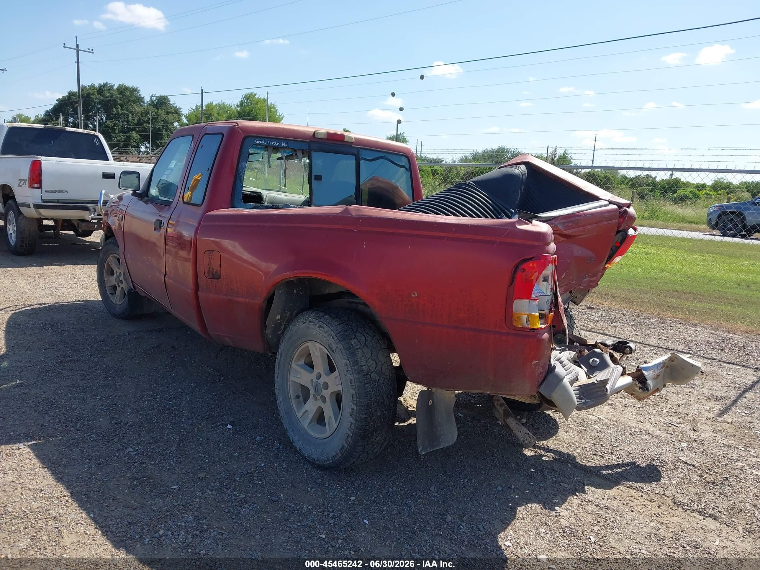 1997 Ford Ranger Xl/xlt Red vin: 1FTCR14A1VTA16581