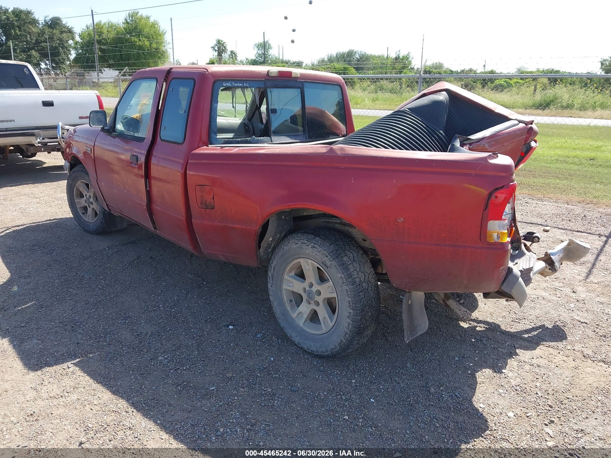 1997 Ford Ranger Xl/xlt Red vin: 1FTCR14A1VTA16581