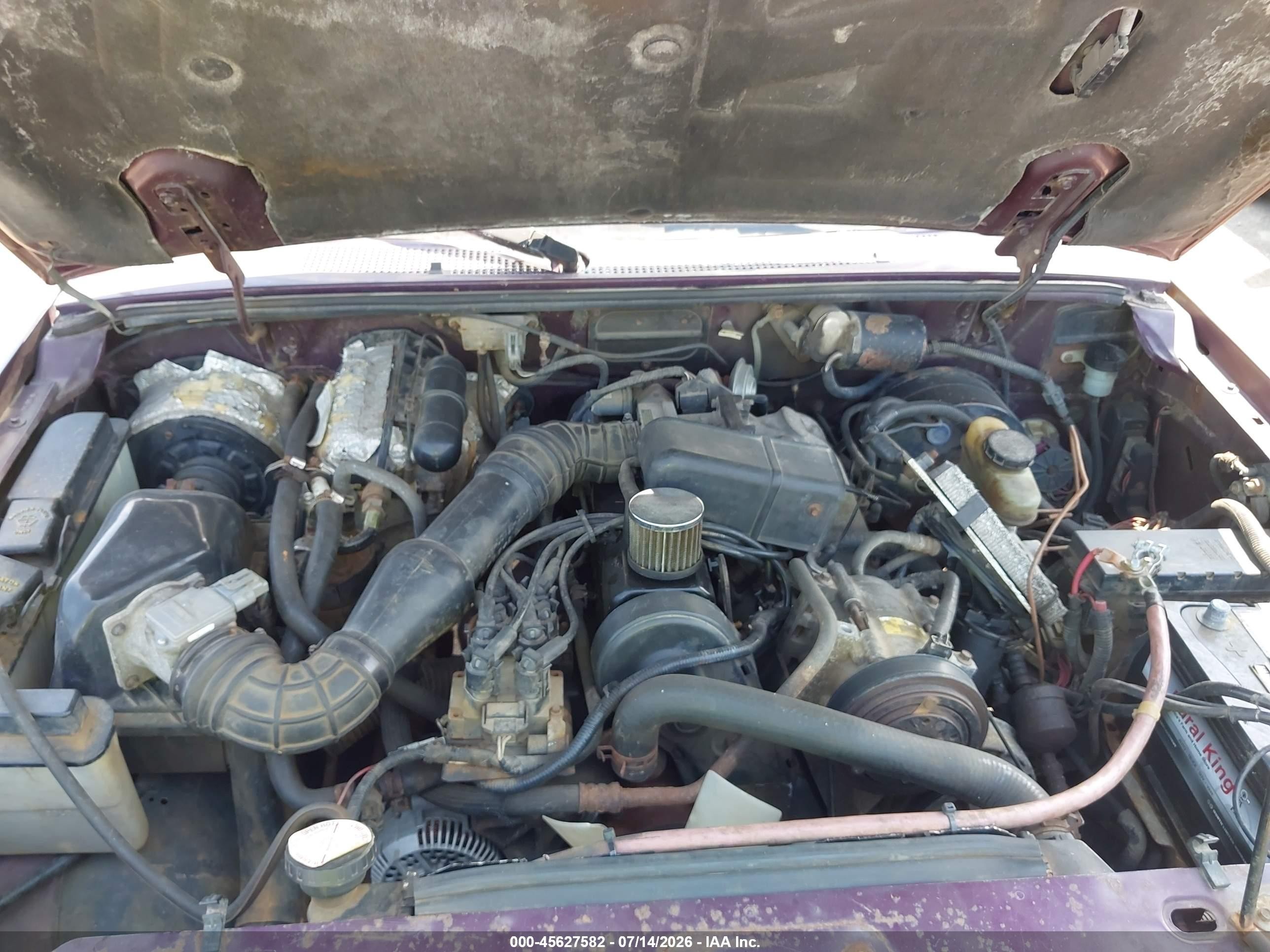 1994 Ford Ranger Super Cab Фиолетовый vin: 1FTCR14A3RPC25321