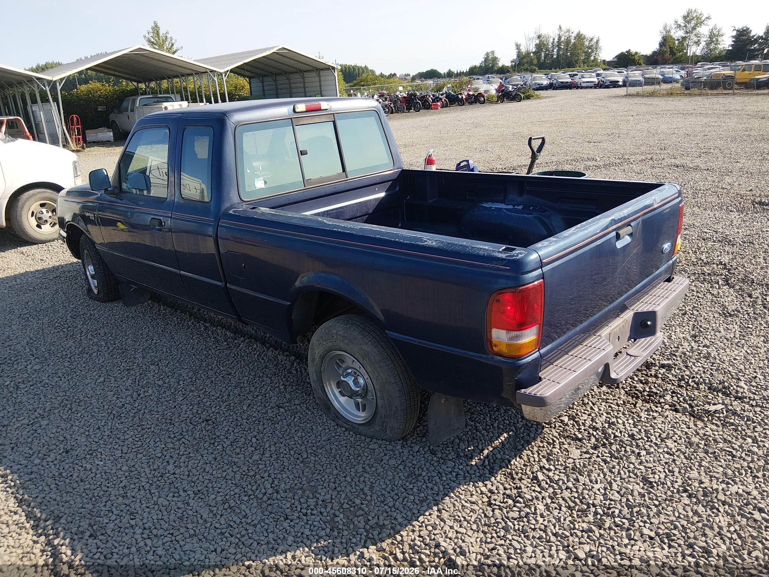 1996 Ford Ranger Super Cab Blue vin: 1FTCR14A3TPA52097