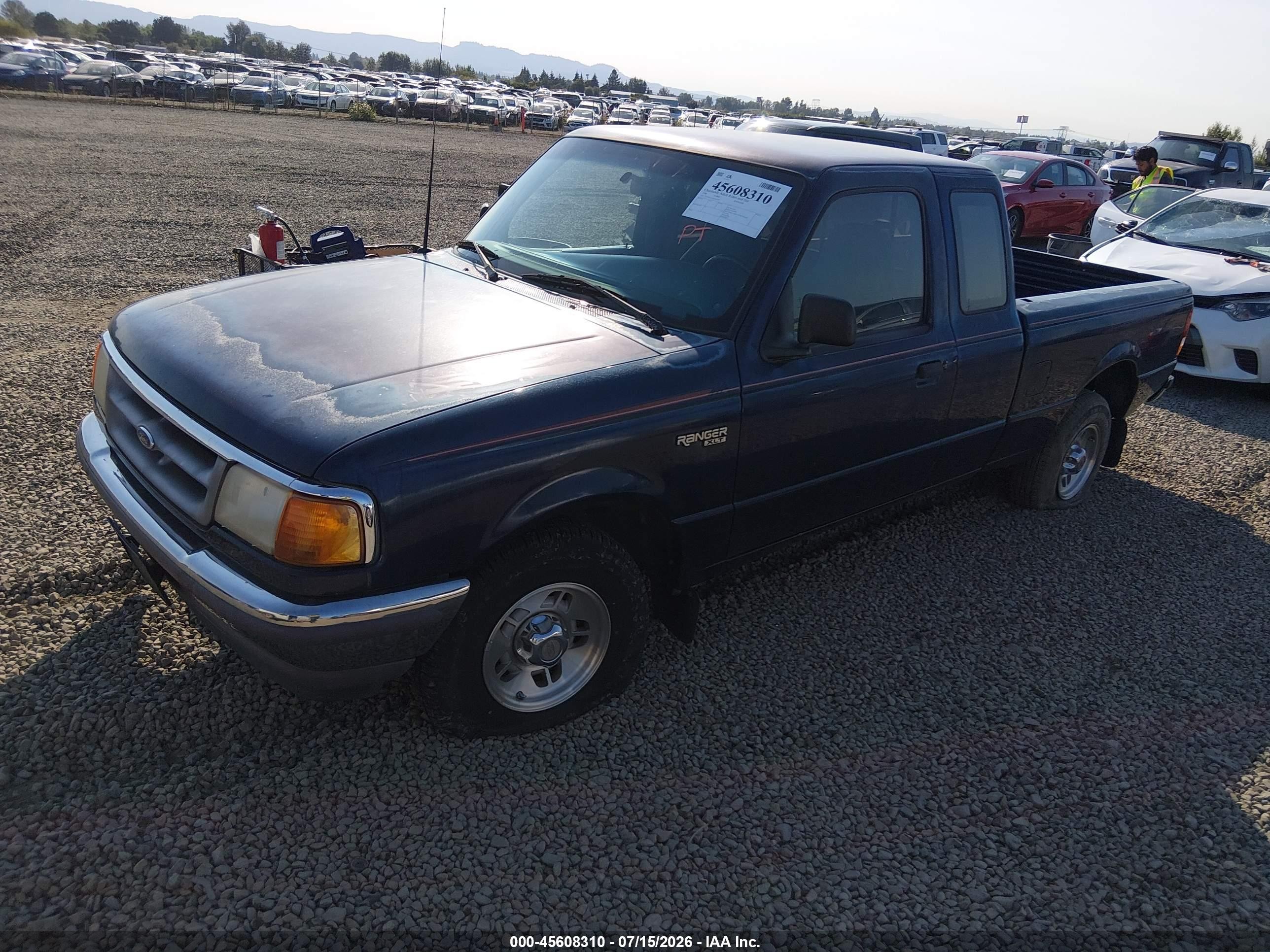 1996 Ford Ranger Super Cab Blue vin: 1FTCR14A3TPA52097
