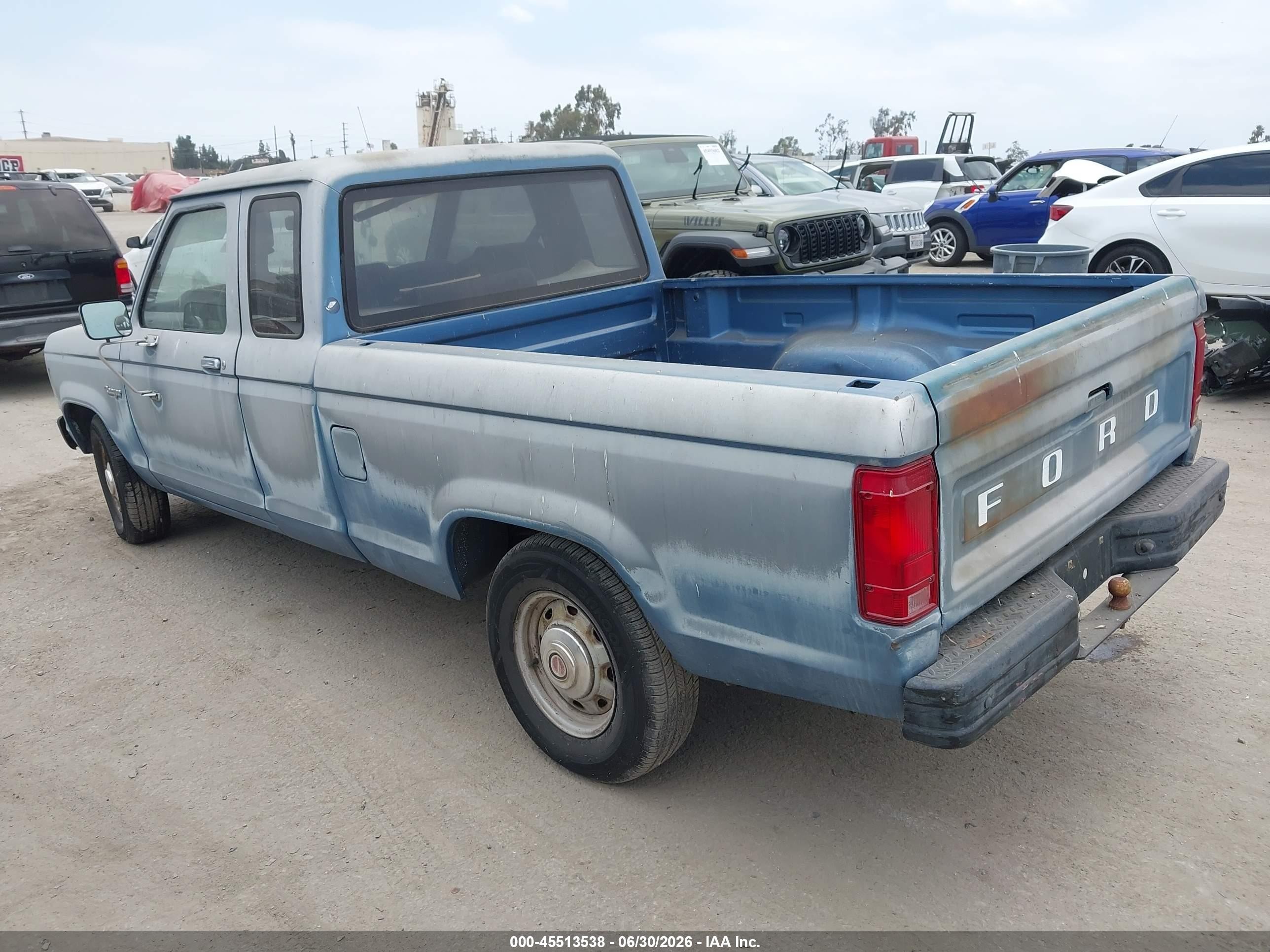 1986 Ford Ranger Super Cab Light Blue vin: 1FTCR14A4GPA64300