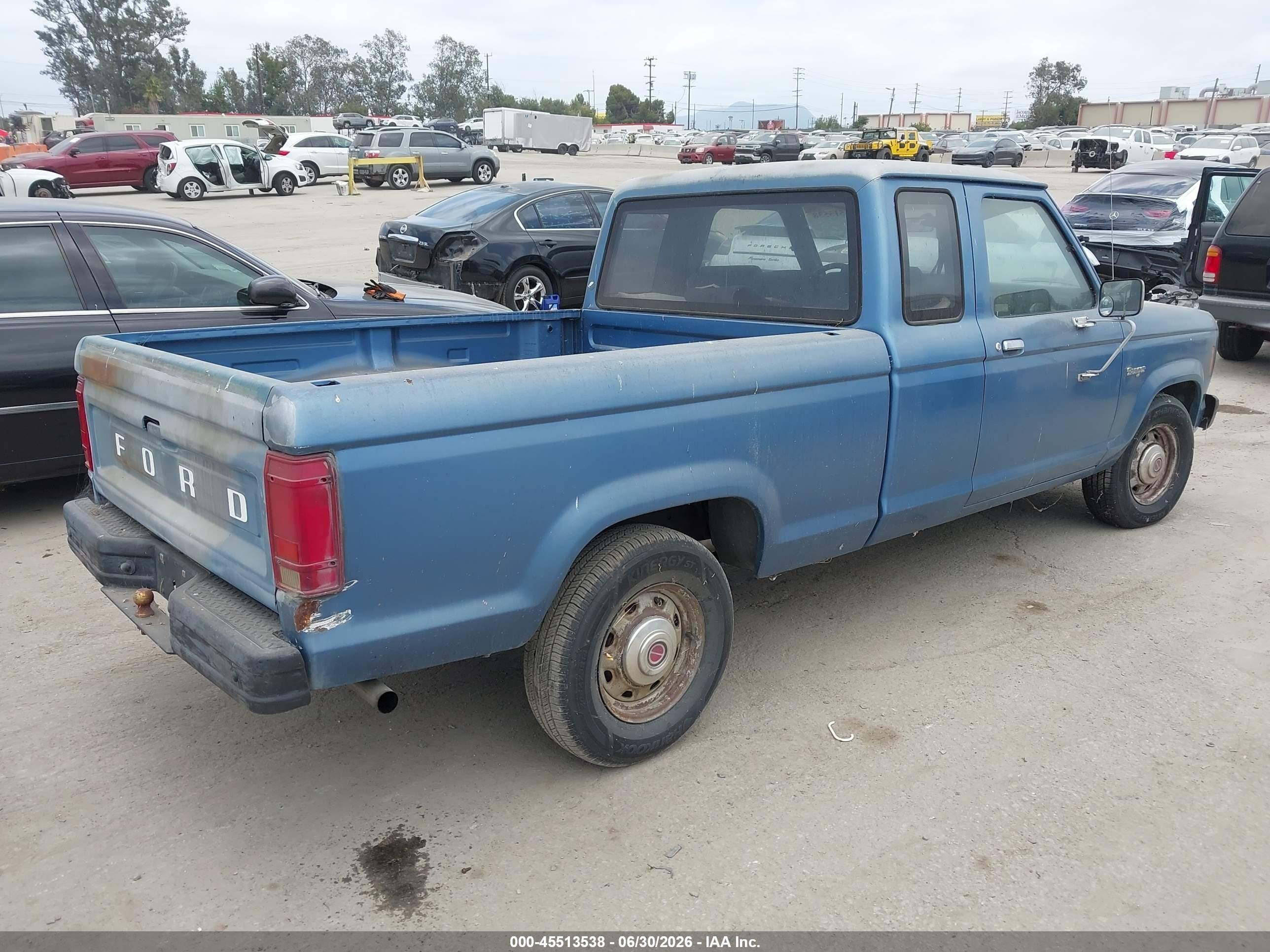 1986 Ford Ranger Super Cab Light Blue vin: 1FTCR14A4GPA64300