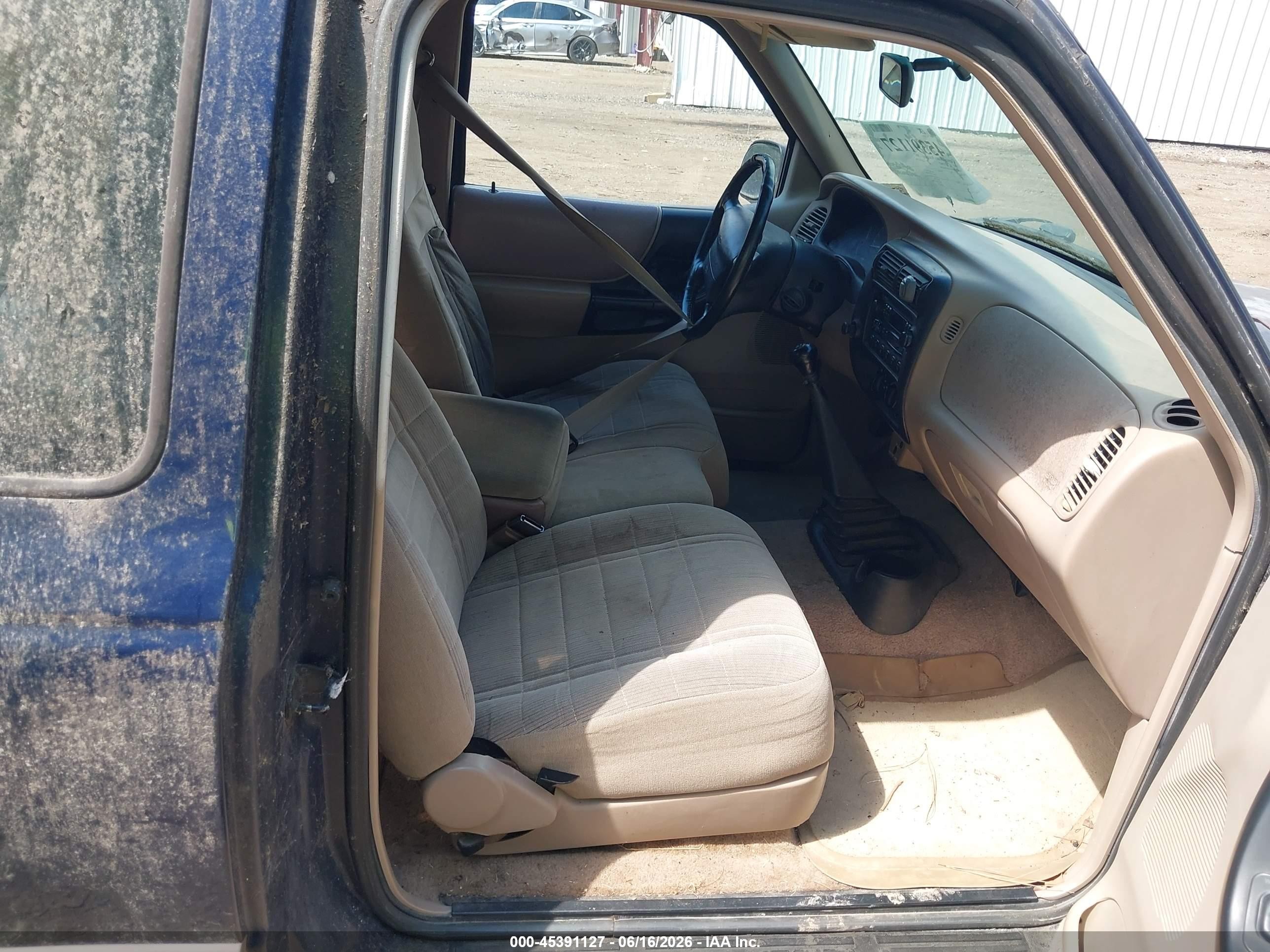 1997 Ford Ranger Xl/xlt Blue vin: 1FTCR14A4VPB18790