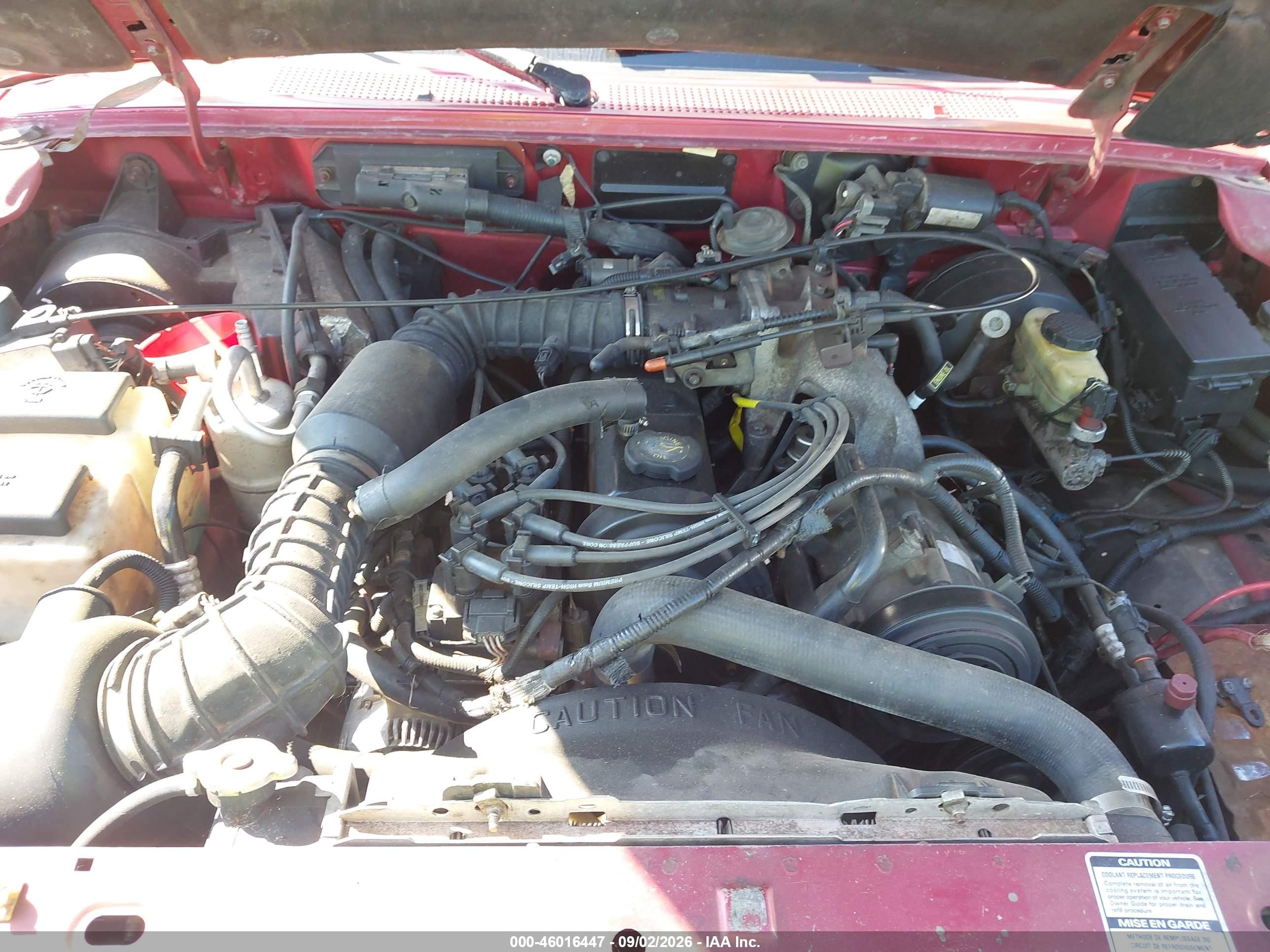 1995 Ford Ranger Super Cab Red vin: 1FTCR14A5STA16028