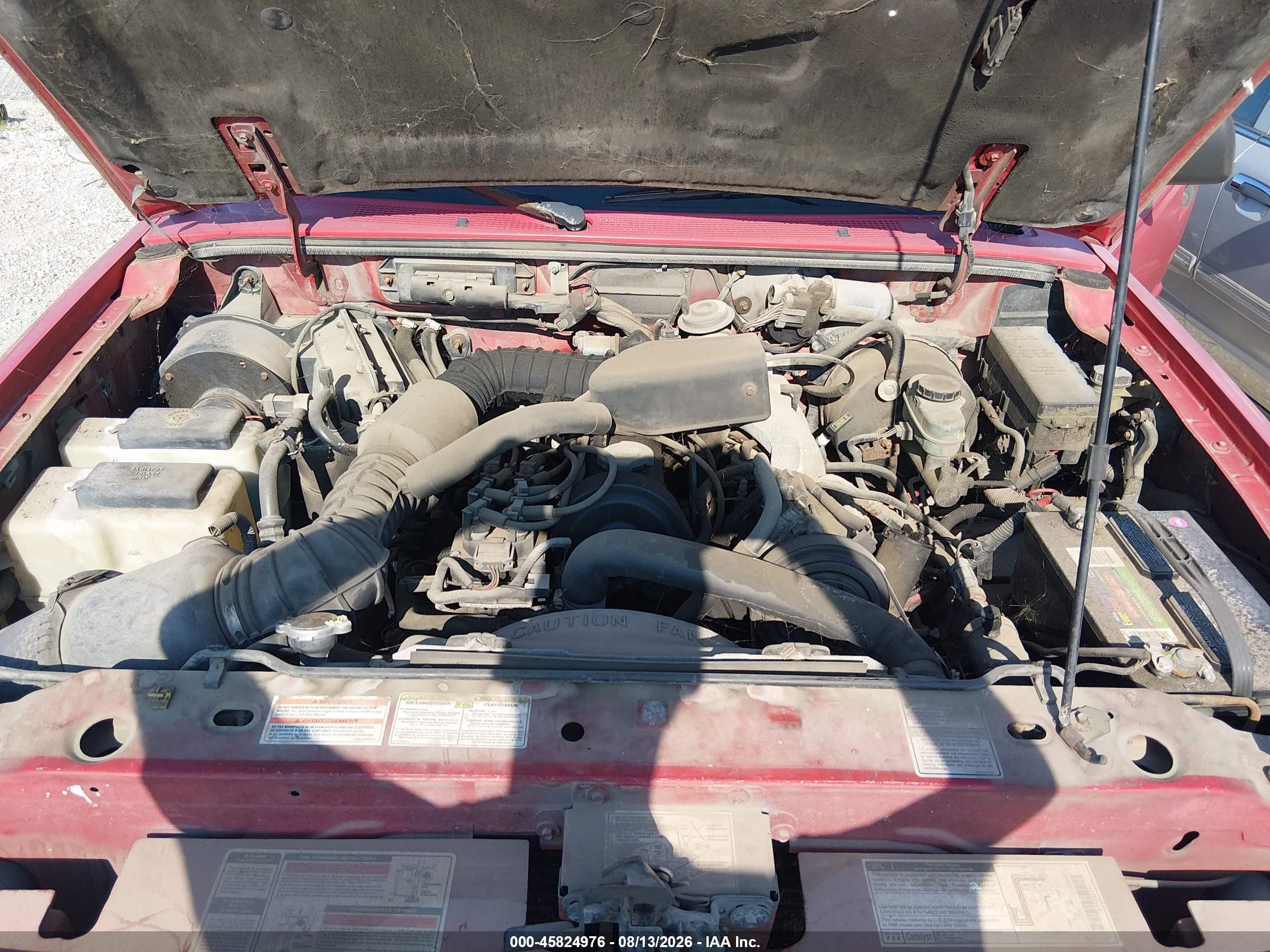 1996 Ford Ranger Super Cab Red vin: 1FTCR14A5TPB30962