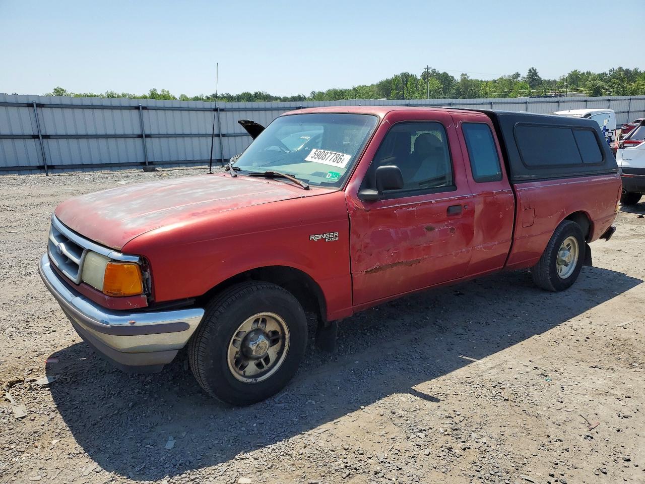 1996 Ford Ranger Super Cab Red vin: 1FTCR14A5TTA59642
