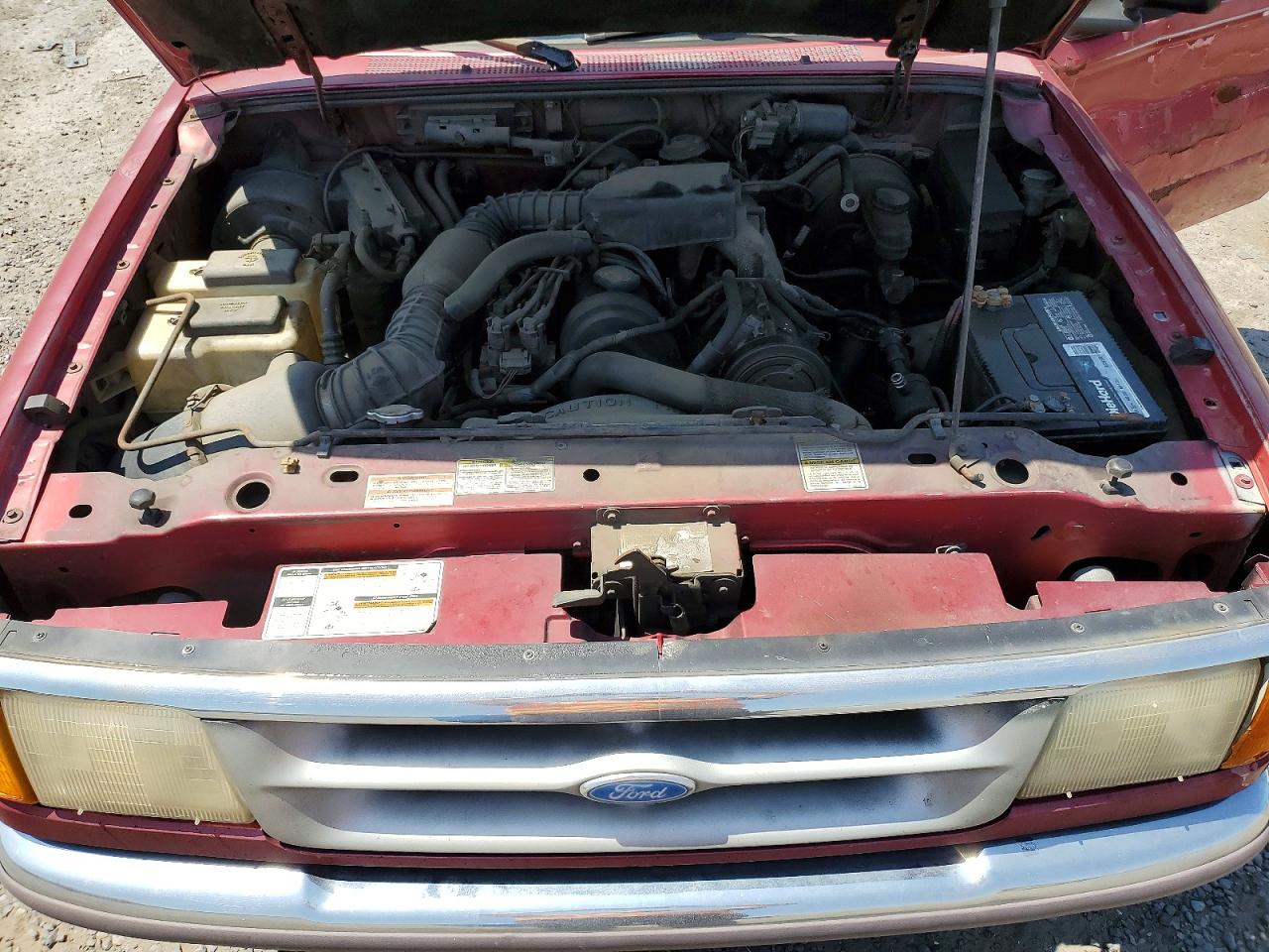 1996 Ford Ranger Super Cab Red vin: 1FTCR14A5TTA59642