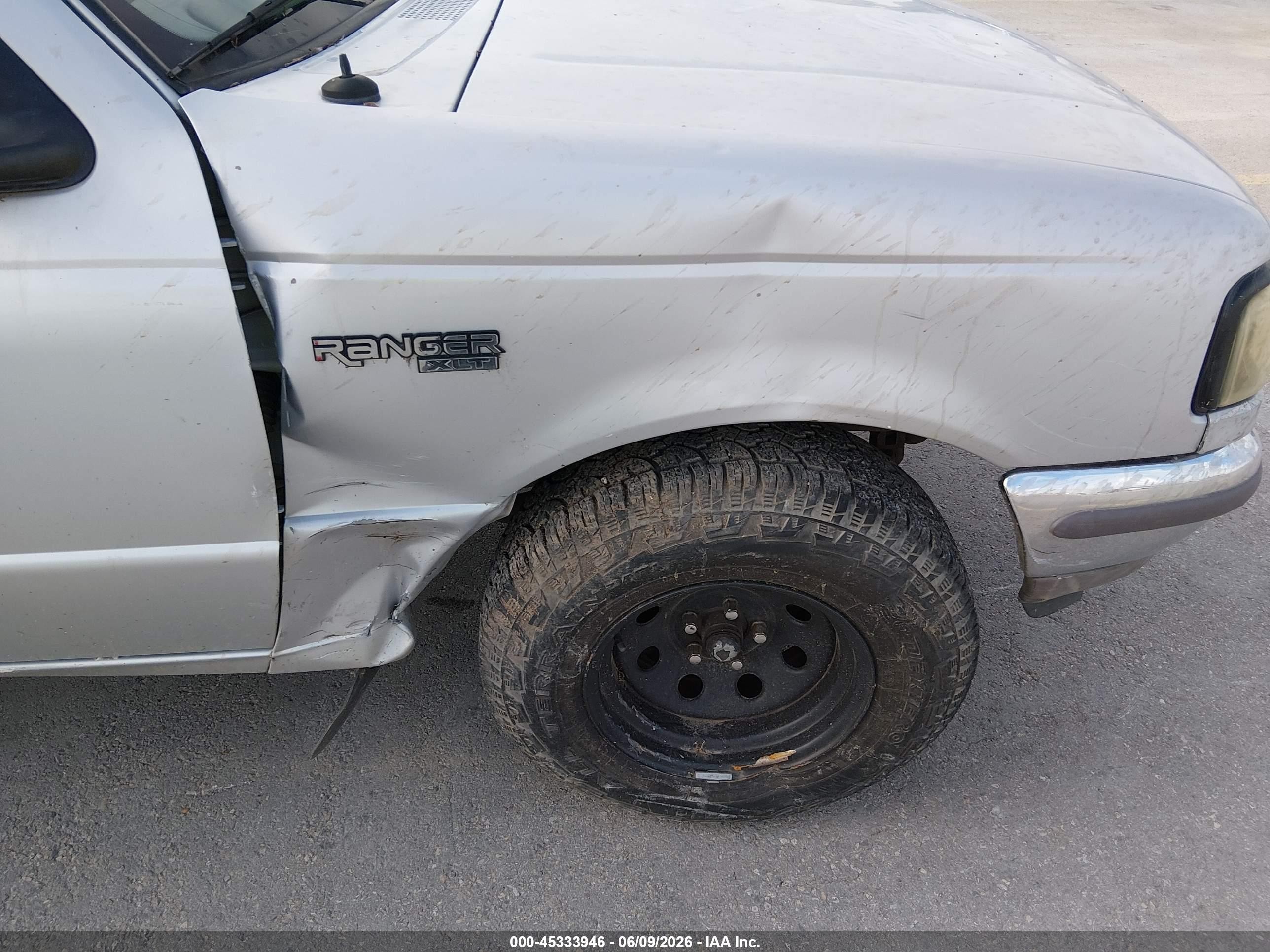 1997 Ford Ranger Xl/xlt Silver vin: 1FTCR14A5VPA11814