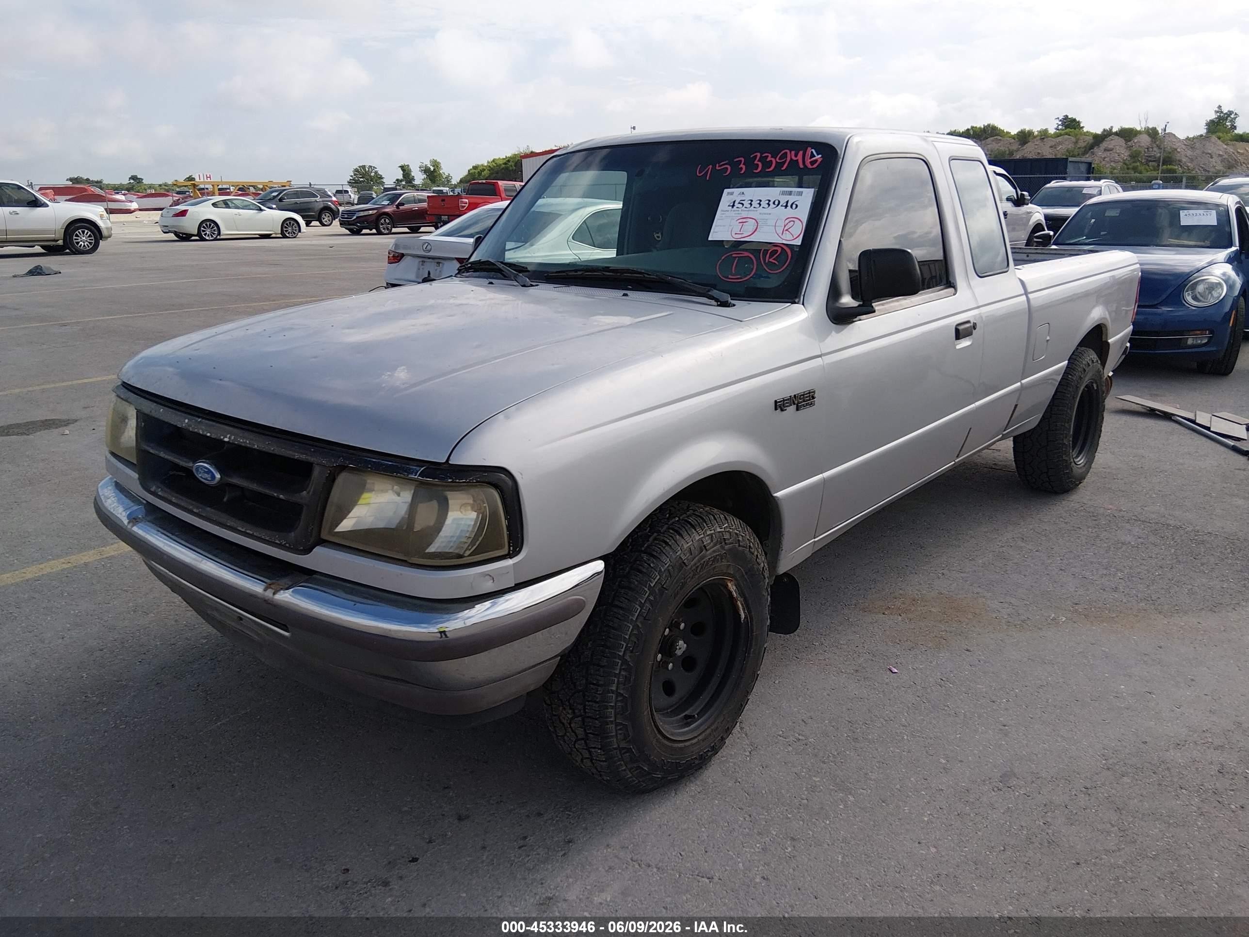 1997 Ford Ranger Xl/xlt Silver vin: 1FTCR14A5VPA11814
