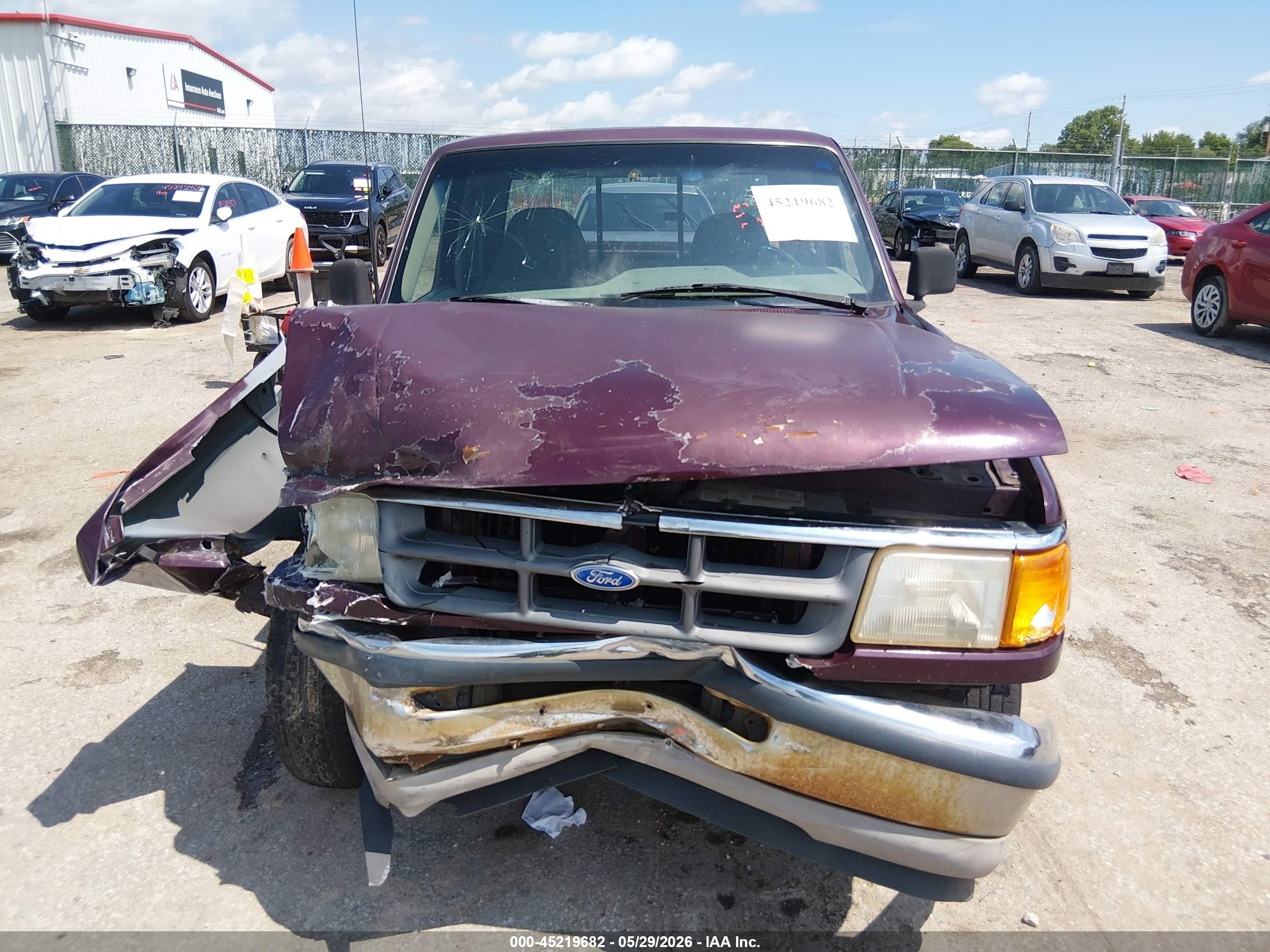 1994 Ford Ranger Super Cab Purple vin: 1FTCR14A7RPB61915