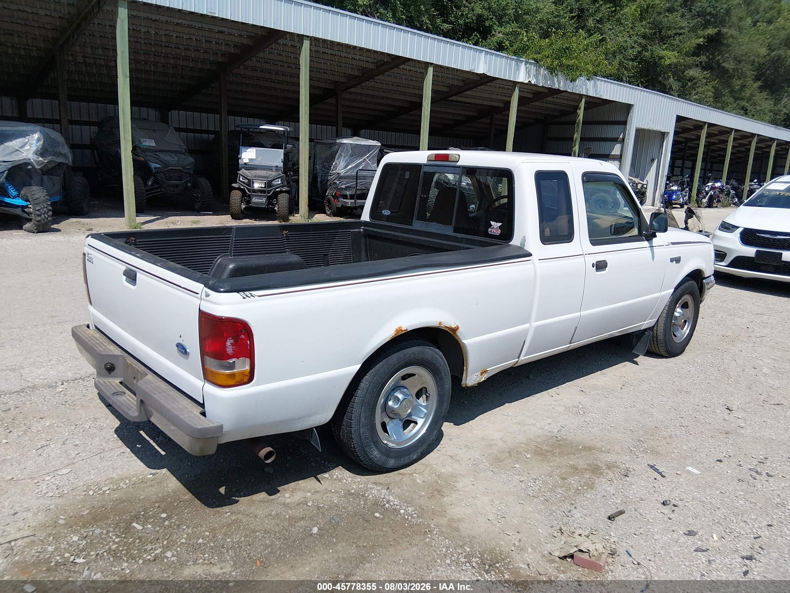 1995 Ford Ranger Super Cab White vin: 1FTCR14A8SPA80640