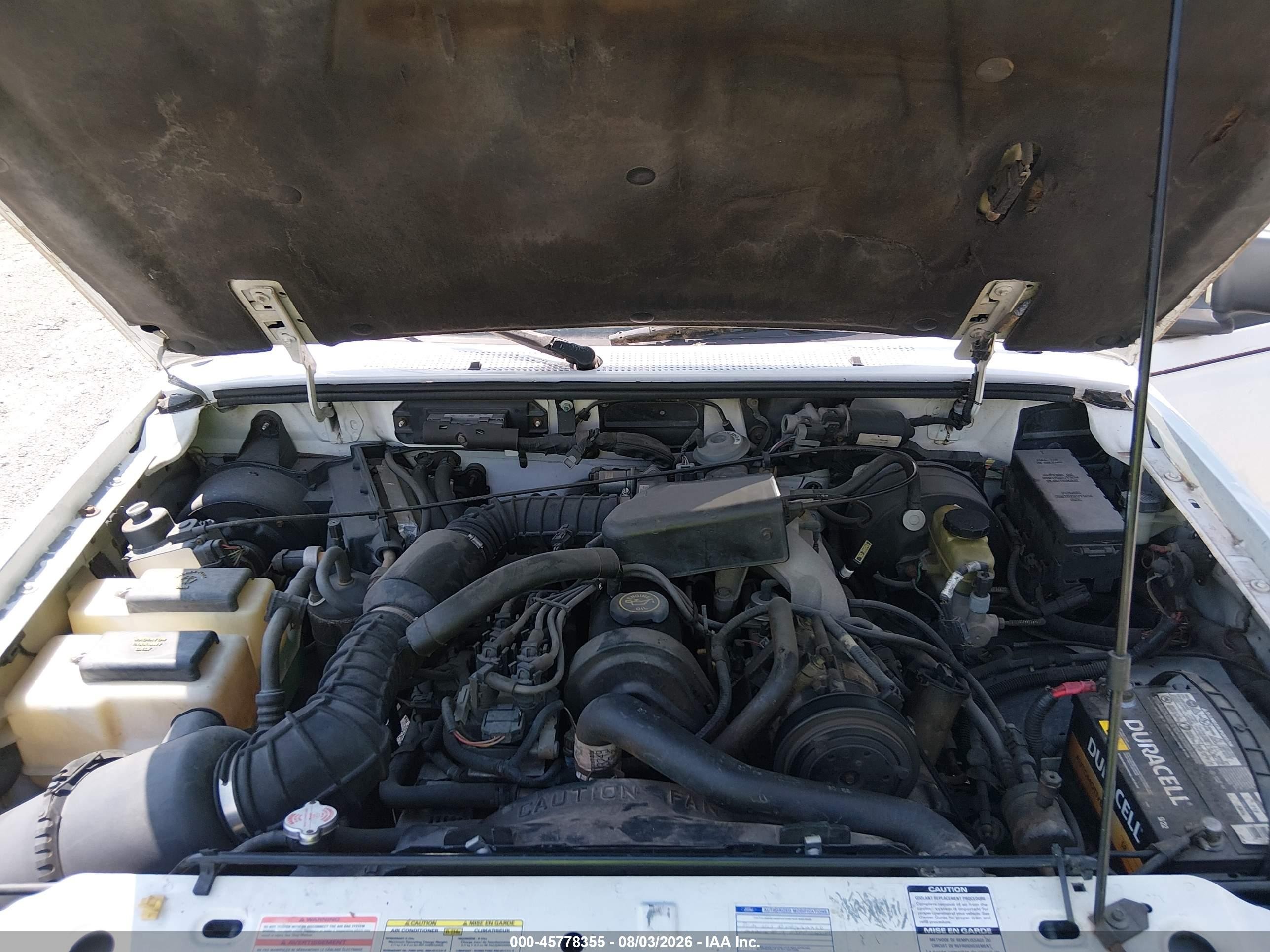 1995 Ford Ranger Super Cab White vin: 1FTCR14A8SPA80640