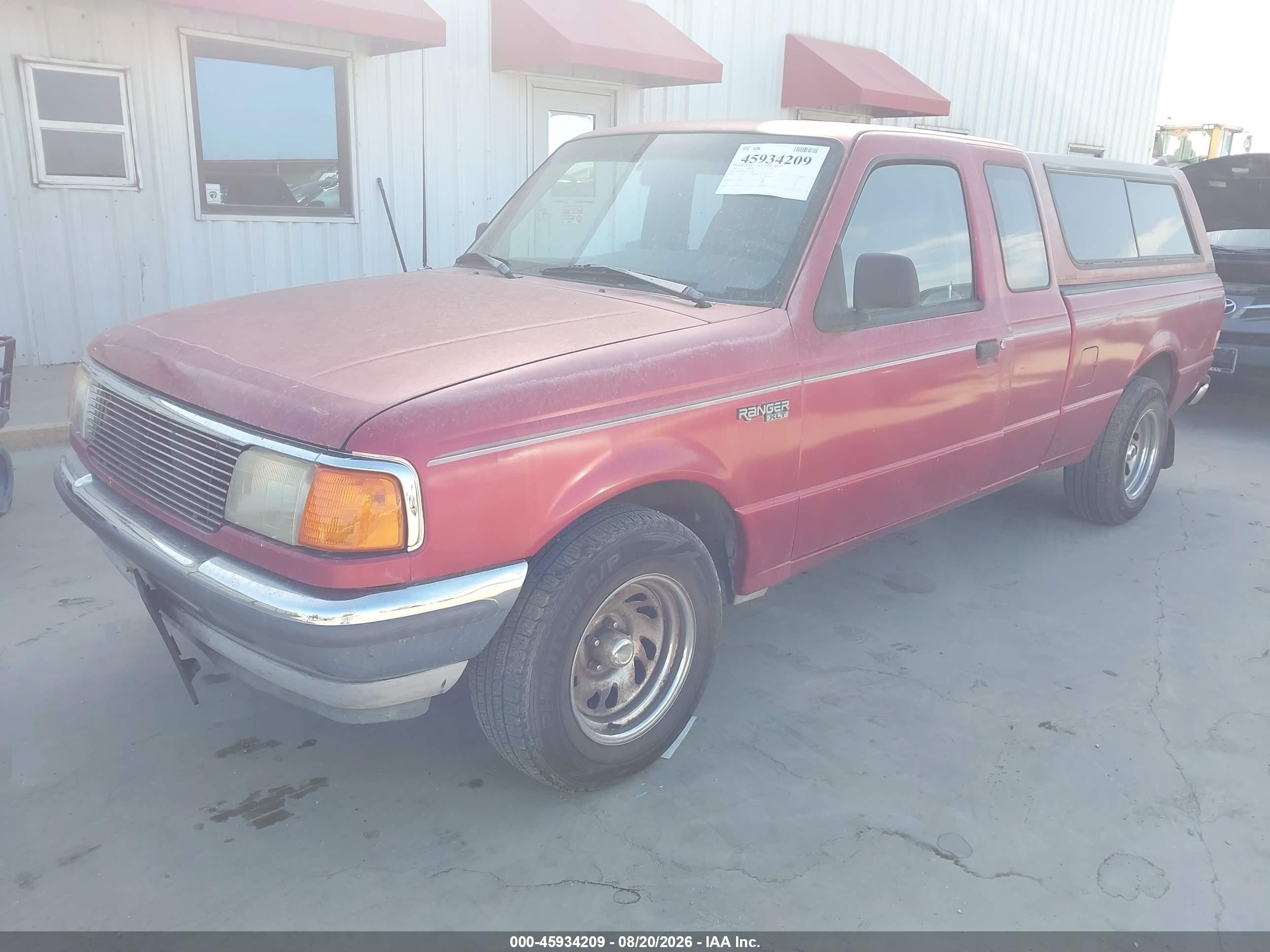 1993 Ford Ranger Super Cab Красный vin: 1FTCR14A9PTA66101