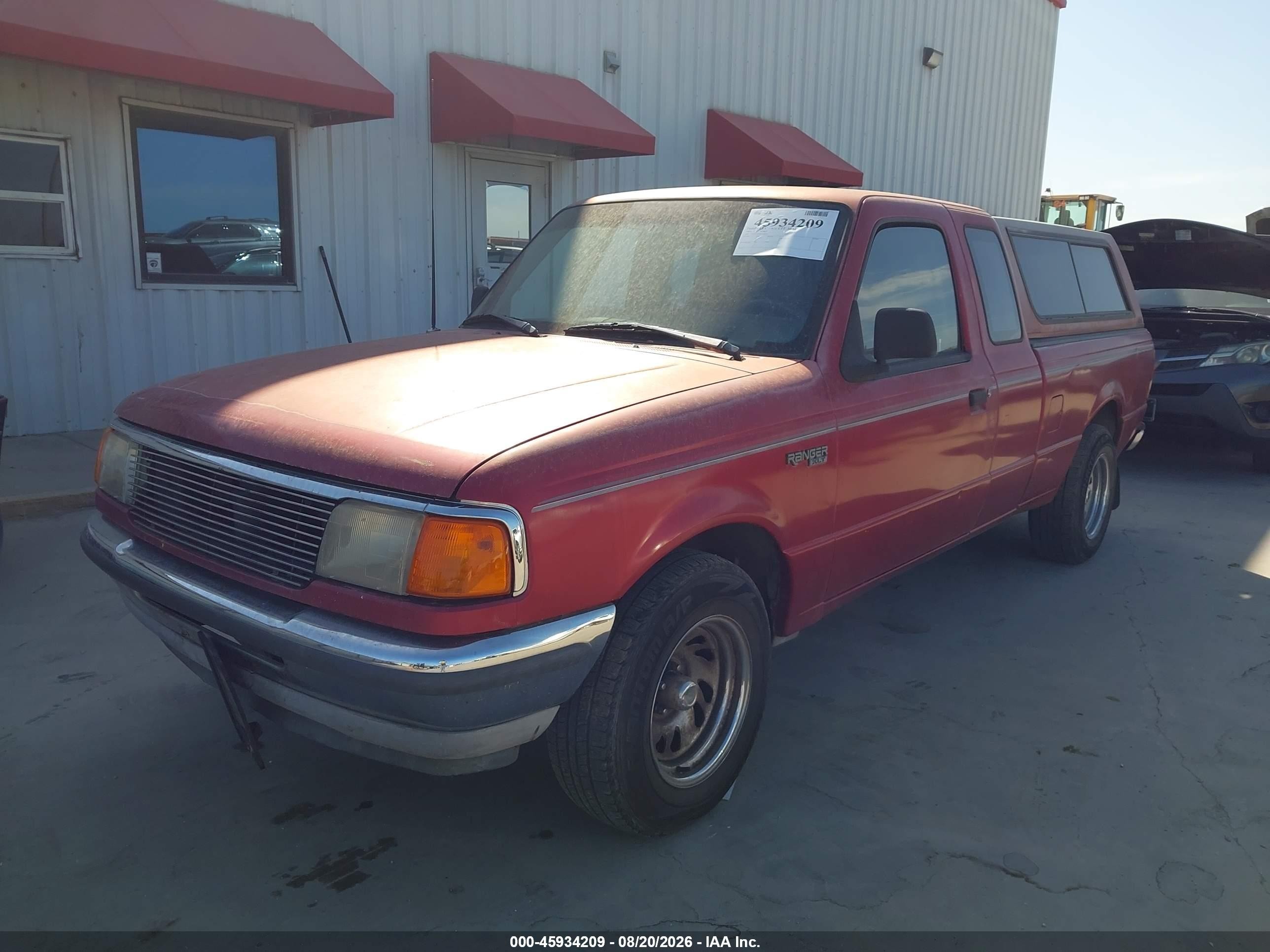 1993 Ford Ranger Super Cab Красный vin: 1FTCR14A9PTA66101