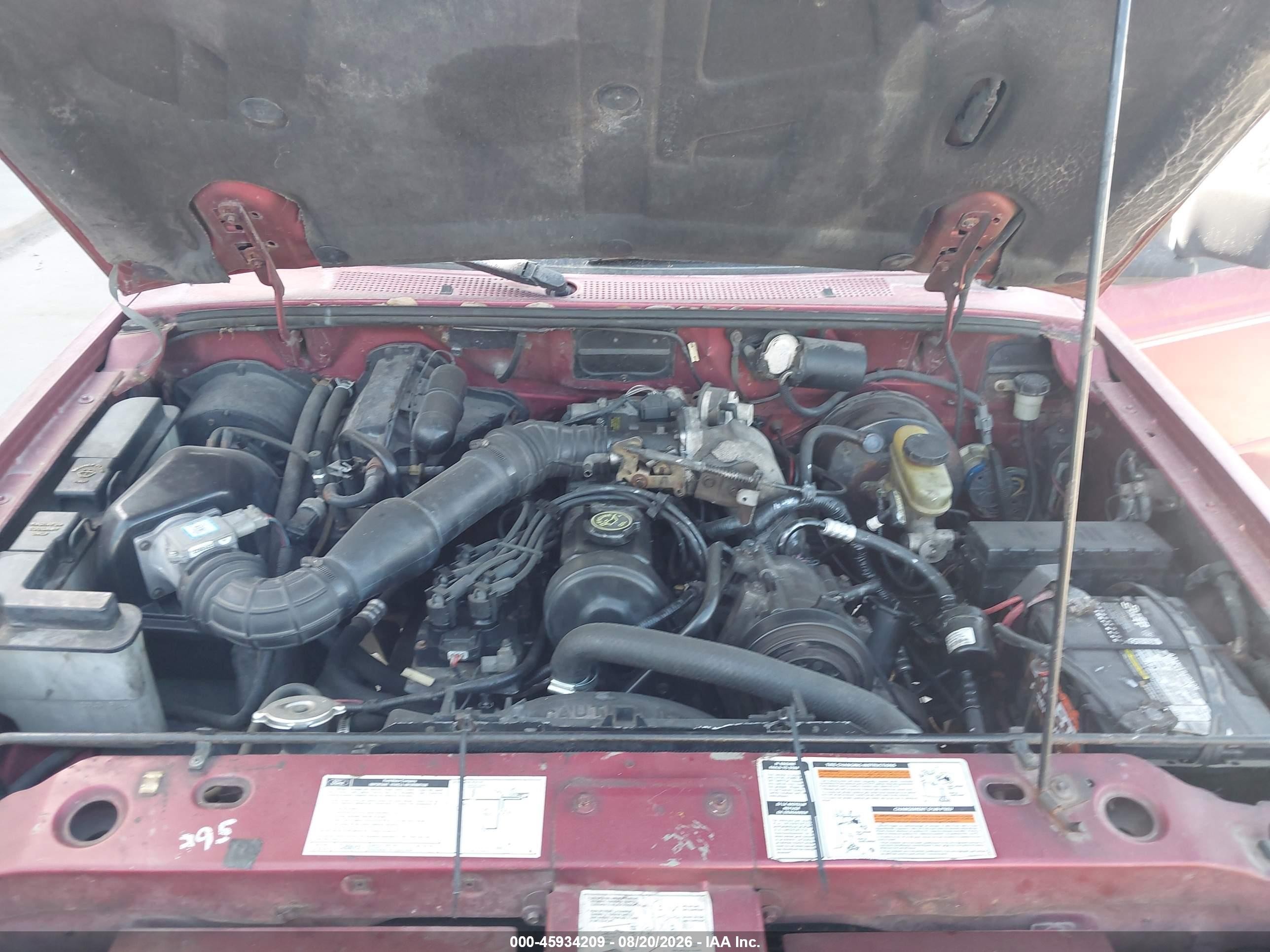 1993 Ford Ranger Super Cab Красный vin: 1FTCR14A9PTA66101