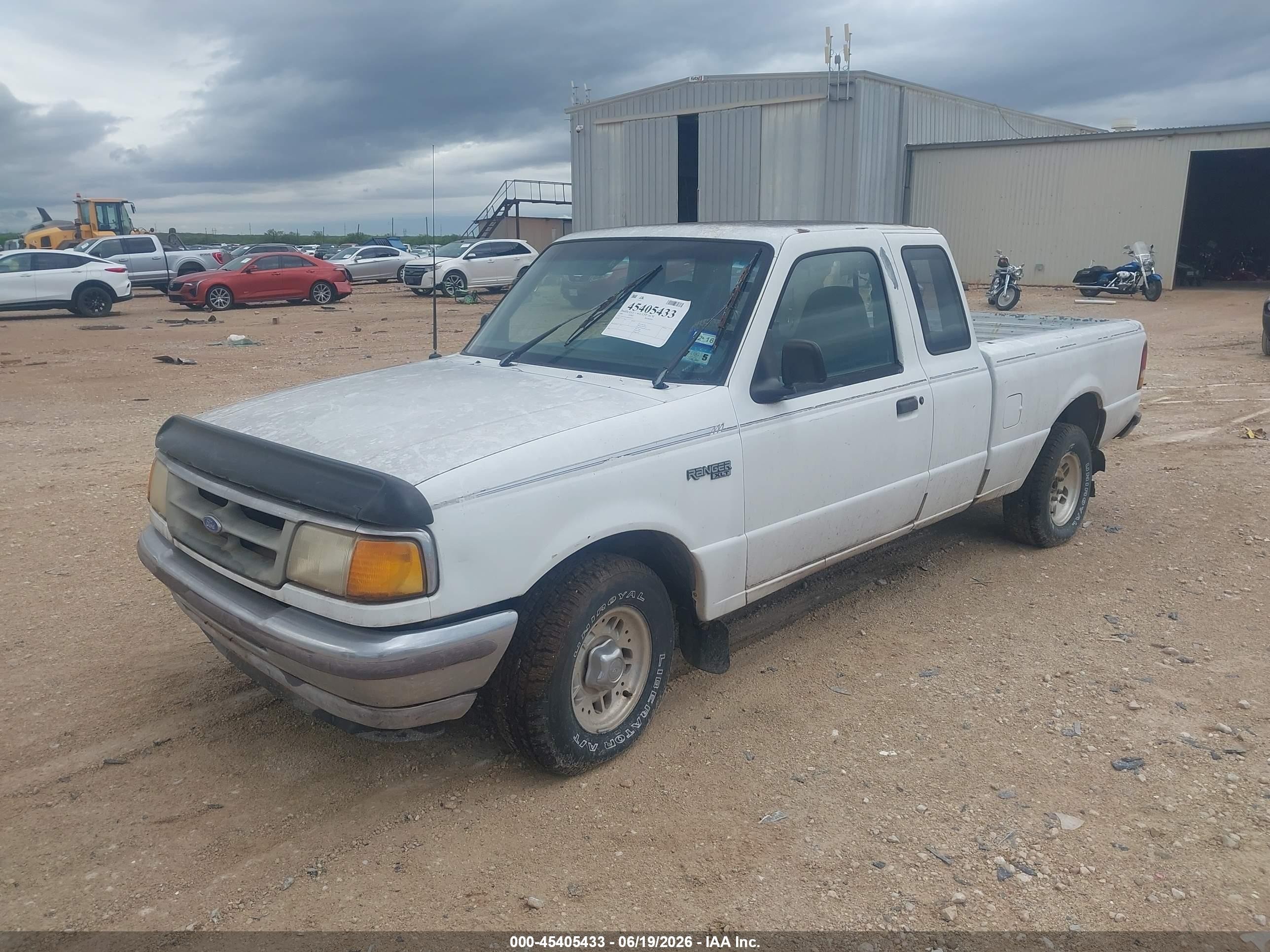 1995 Ford Ranger Super Cab White vin: 1FTCR14A9SPA66133
