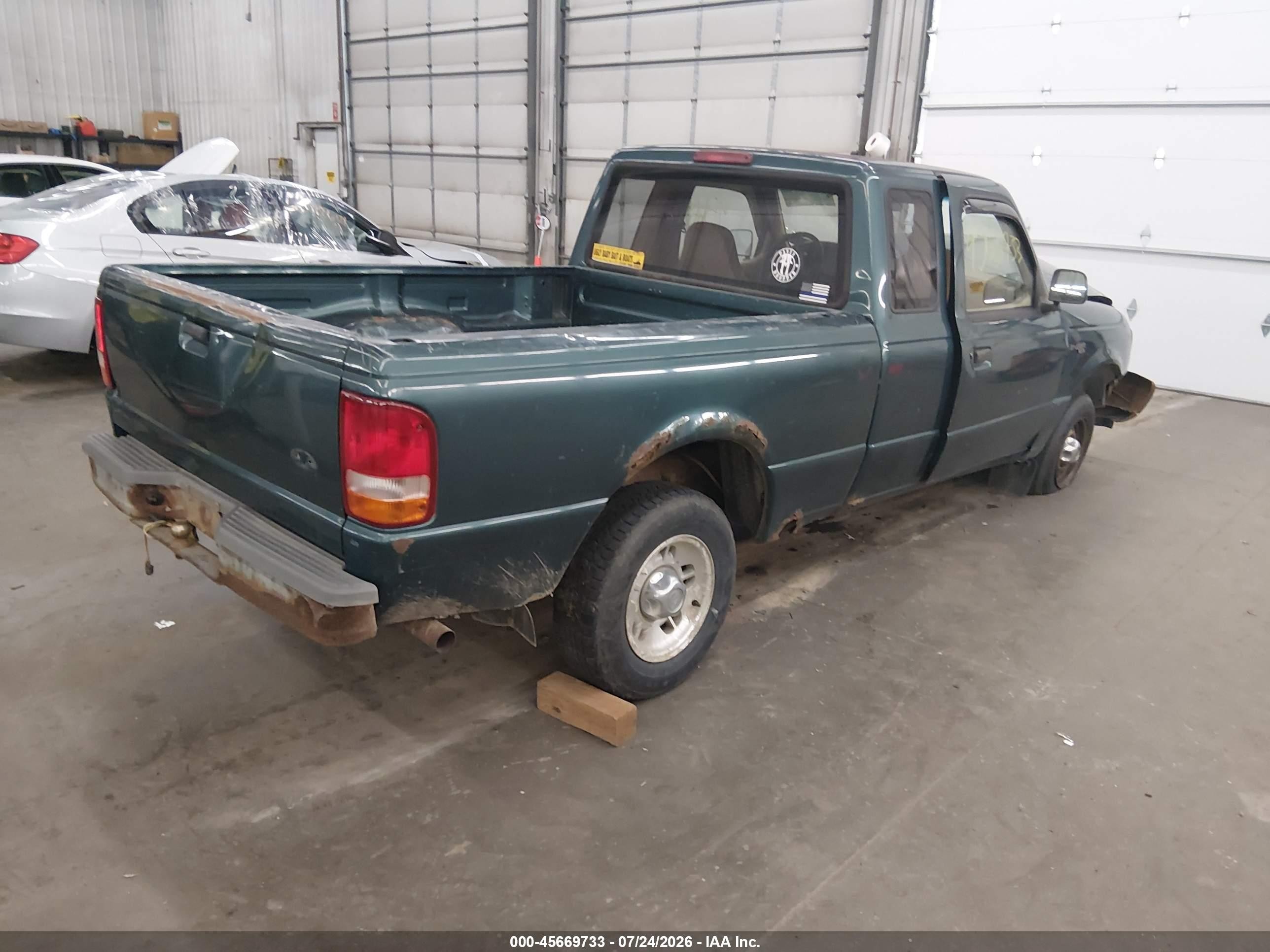 1995 Ford Ranger Super Cab Green vin: 1FTCR14A9SPA99388
