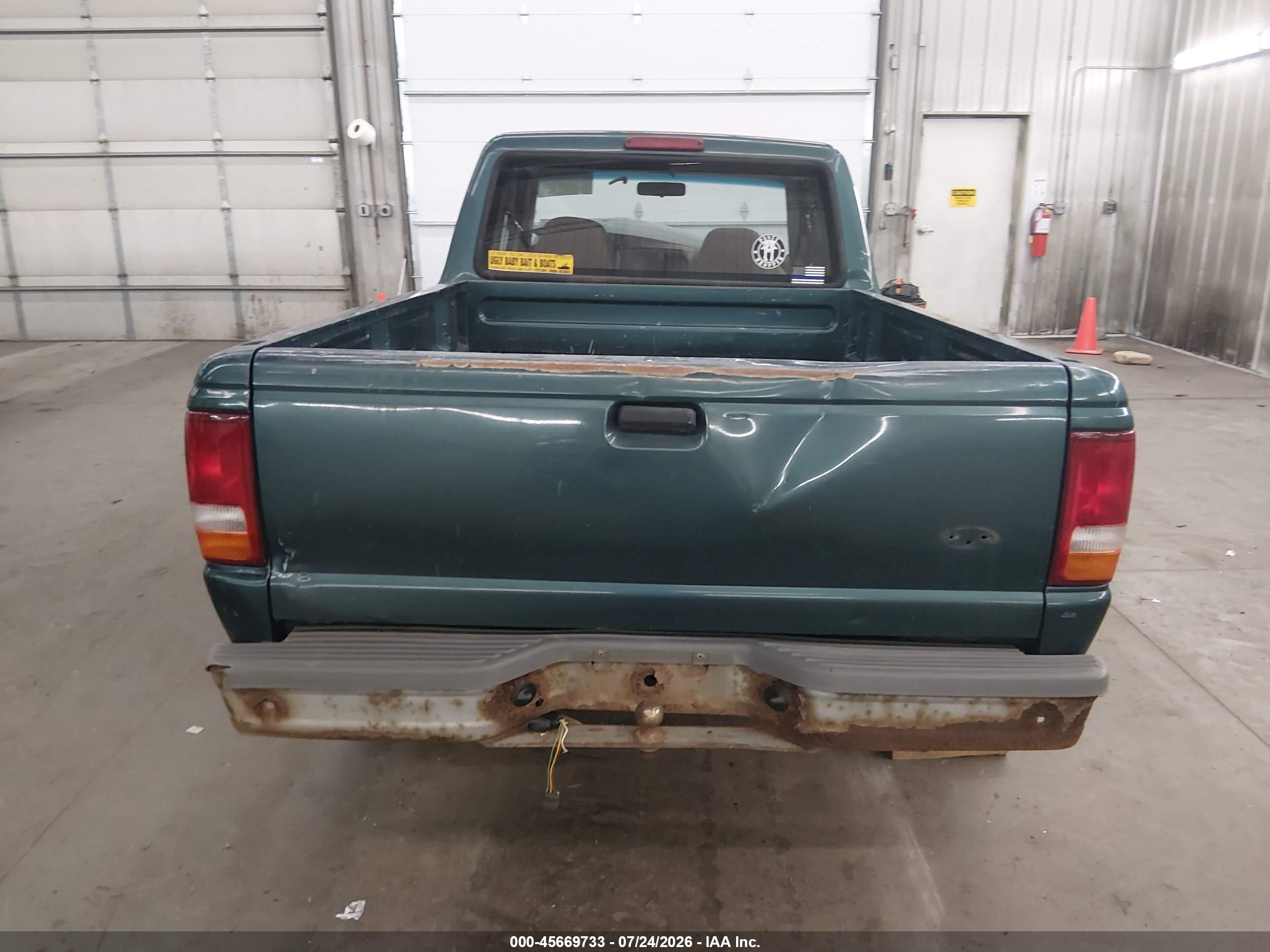 1995 Ford Ranger Super Cab Green vin: 1FTCR14A9SPA99388