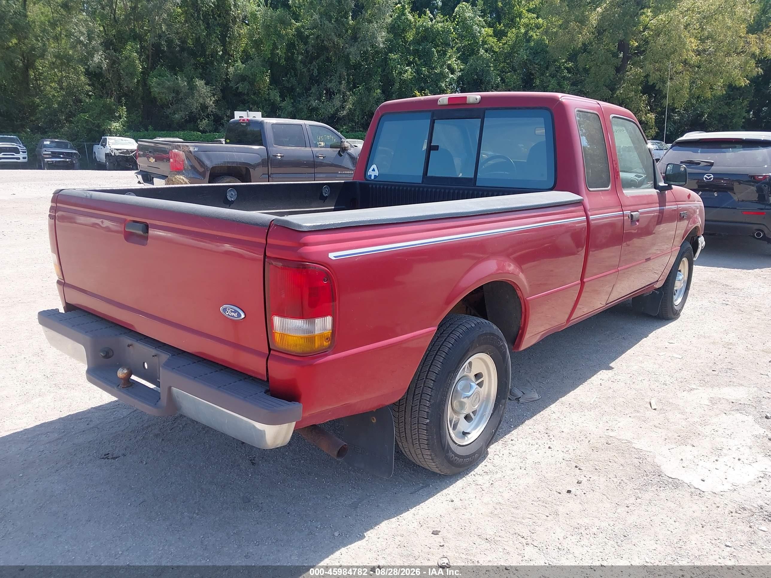 1997 Ford Ranger Xl/xlt Red vin: 1FTCR14A9VPB08921