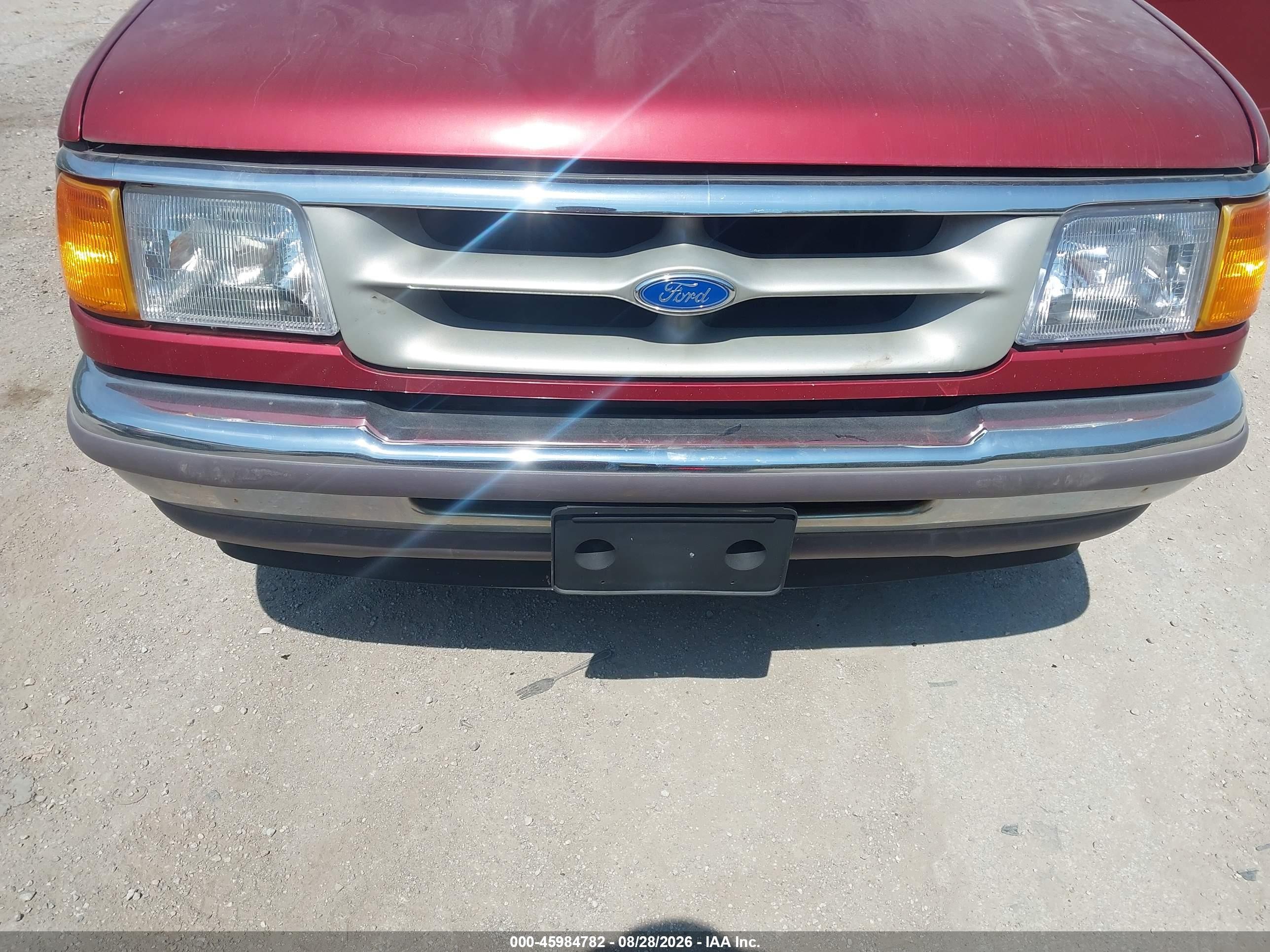 1997 Ford Ranger Xl/xlt Red vin: 1FTCR14A9VPB08921