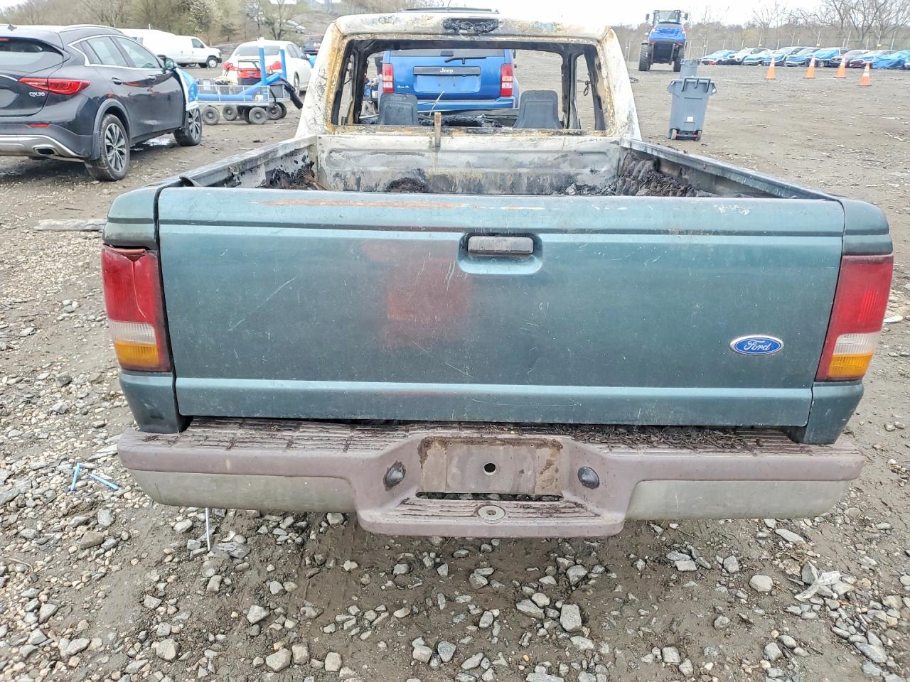 1995 Ford Ranger Super Cab Green vin: 1FTCR14AXSPA84415