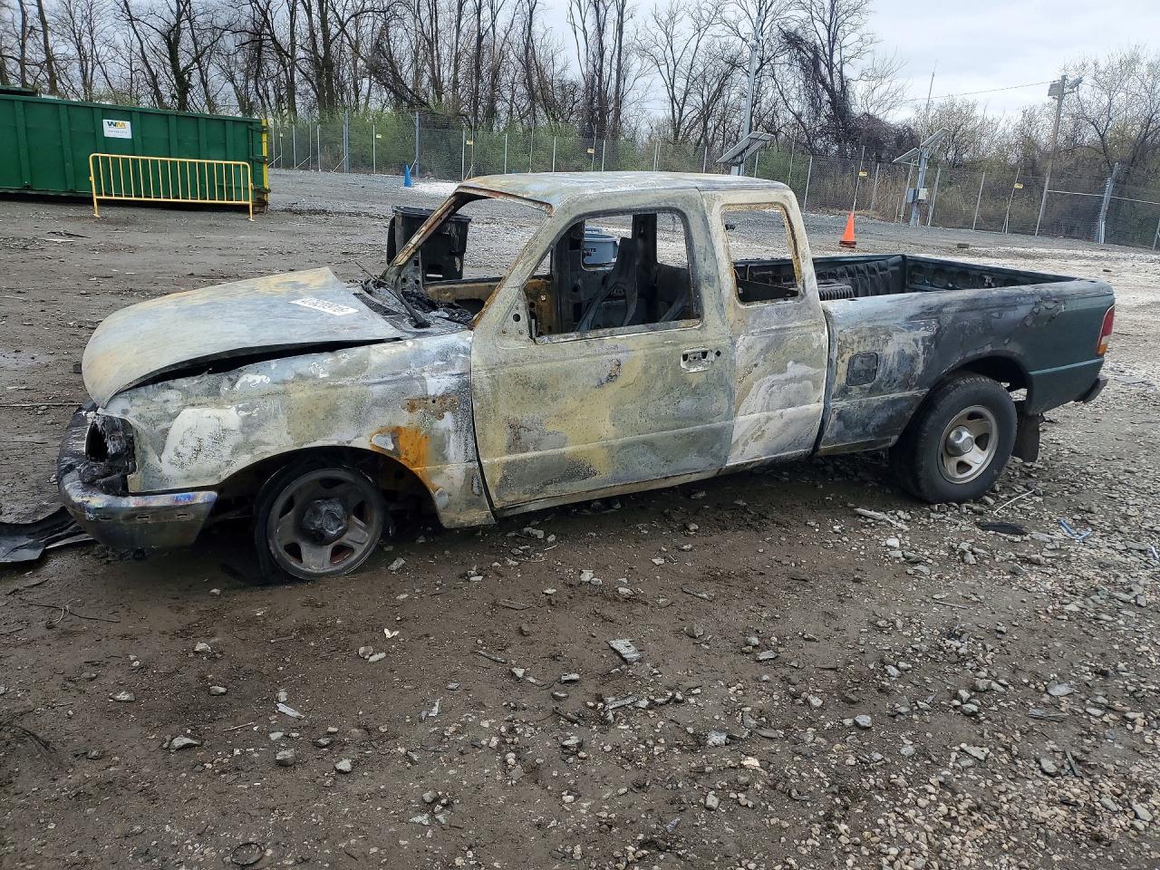 1995 Ford Ranger Super Cab Green vin: 1FTCR14AXSPA84415