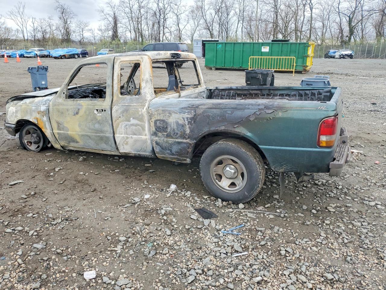 1995 Ford Ranger Super Cab Green vin: 1FTCR14AXSPA84415