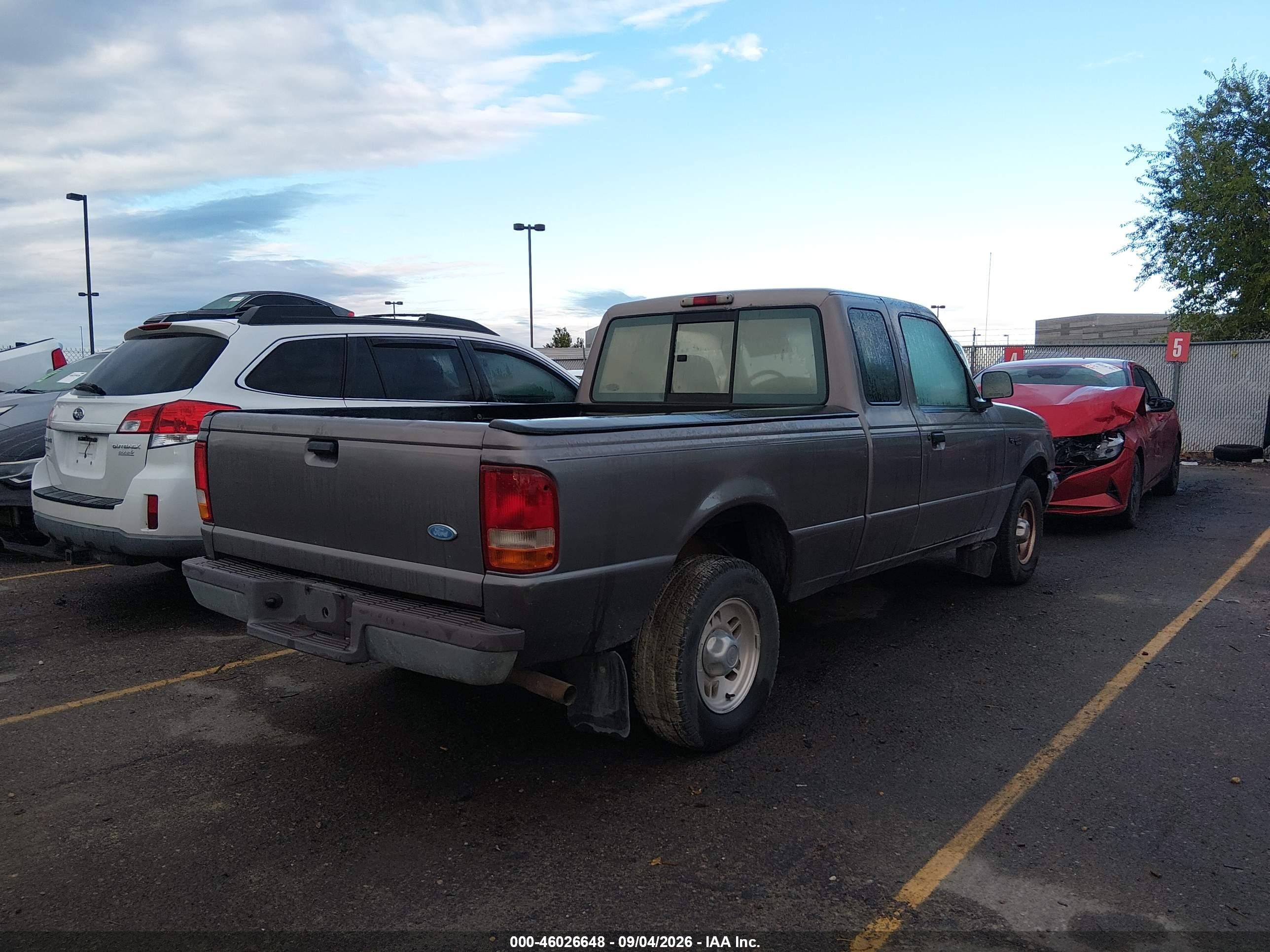 1997 Ford Ranger Xl/xlt Gray vin: 1FTCR14AXVPA29452