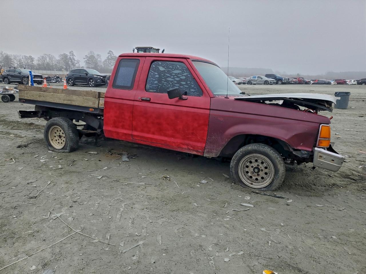 1989 Ford Ranger Super Cab Red vin: 1FTCR14T4KPA54859