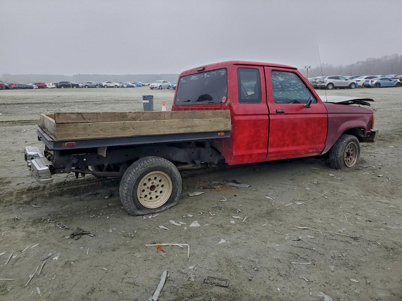 1989 Ford Ranger Super Cab Red vin: 1FTCR14T4KPA54859