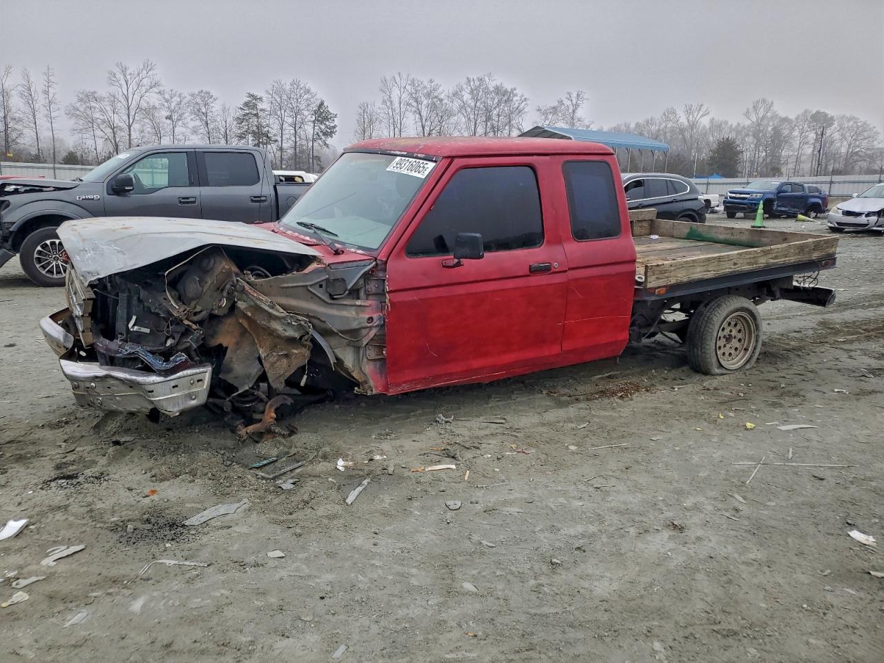 1989 Ford Ranger Super Cab Красный vin: 1FTCR14T4KPA54859