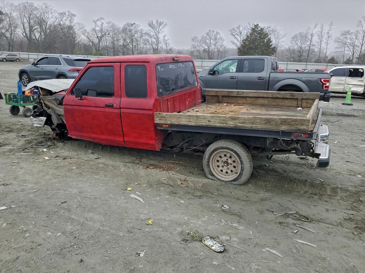 1989 Ford Ranger Super Cab Red vin: 1FTCR14T4KPA54859