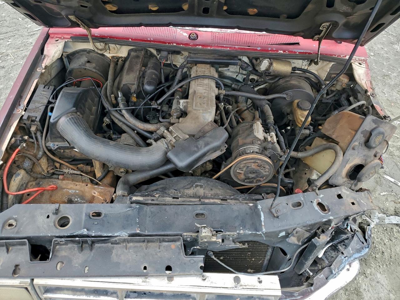 1989 Ford Ranger Super Cab Red vin: 1FTCR14T4KPA54859