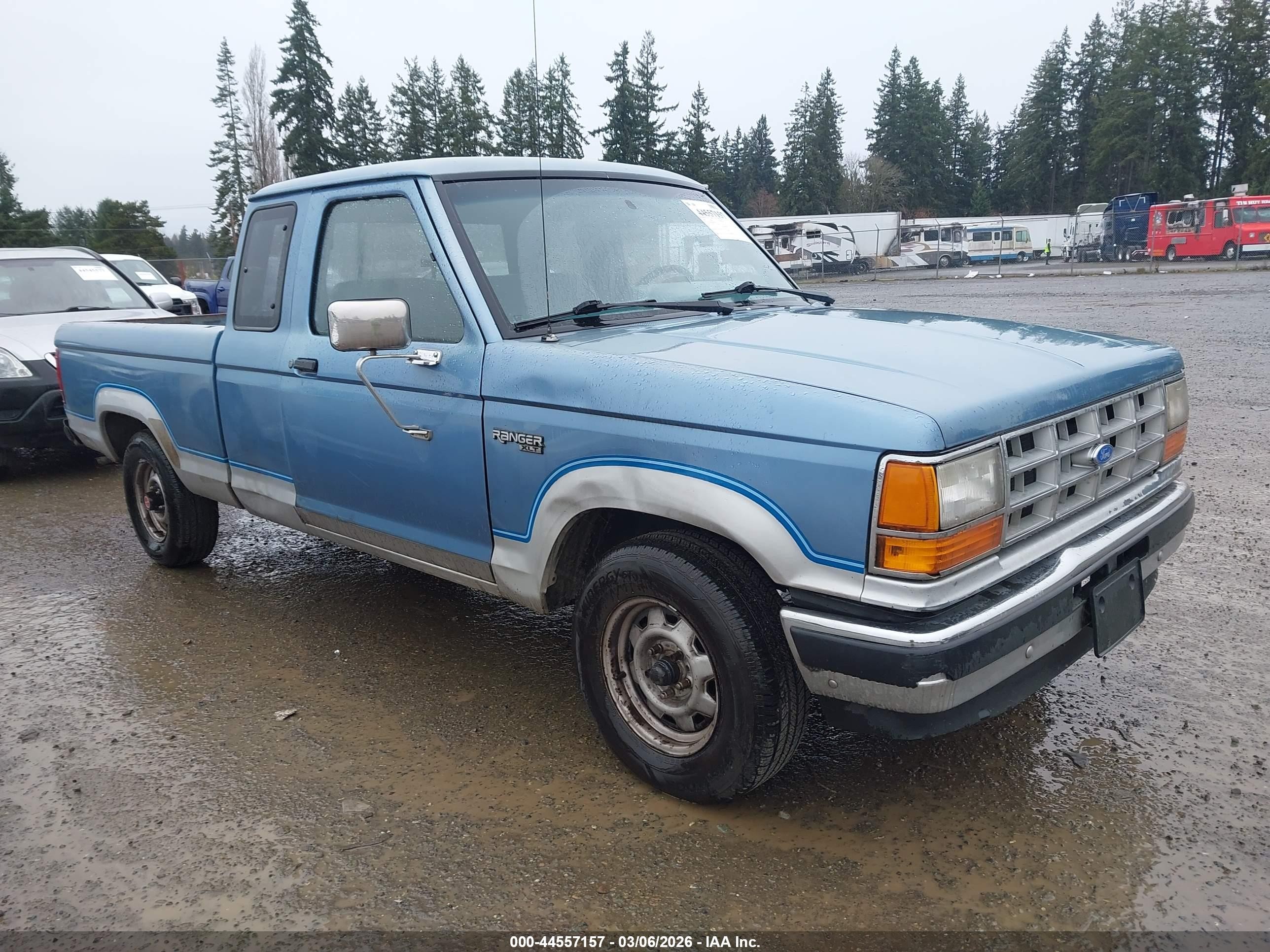 1989 Ford Ranger Super Cab Light Blue vin: 1FTCR14T4KPB41080