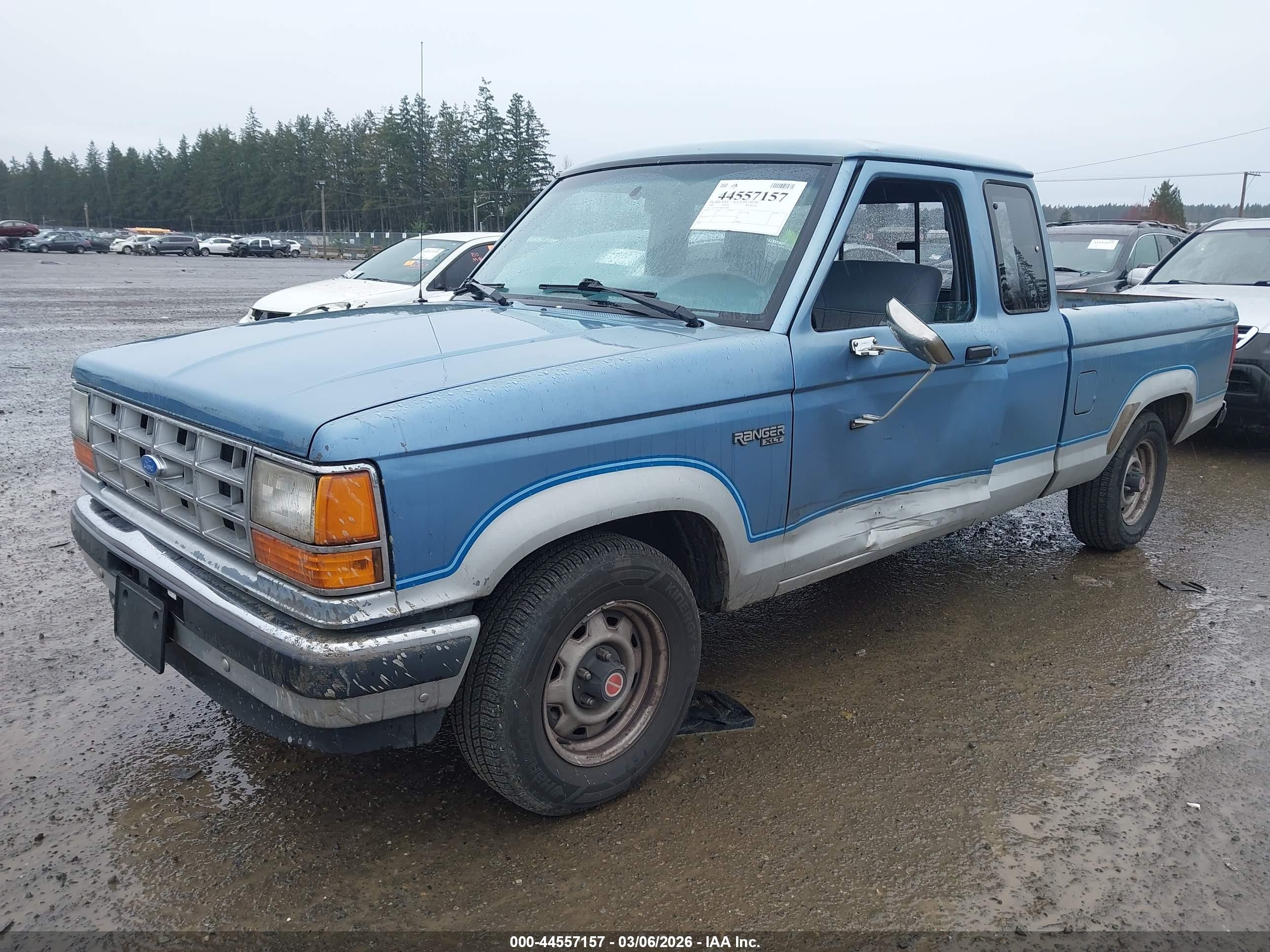 1989 Ford Ranger Super Cab Light Blue vin: 1FTCR14T4KPB41080
