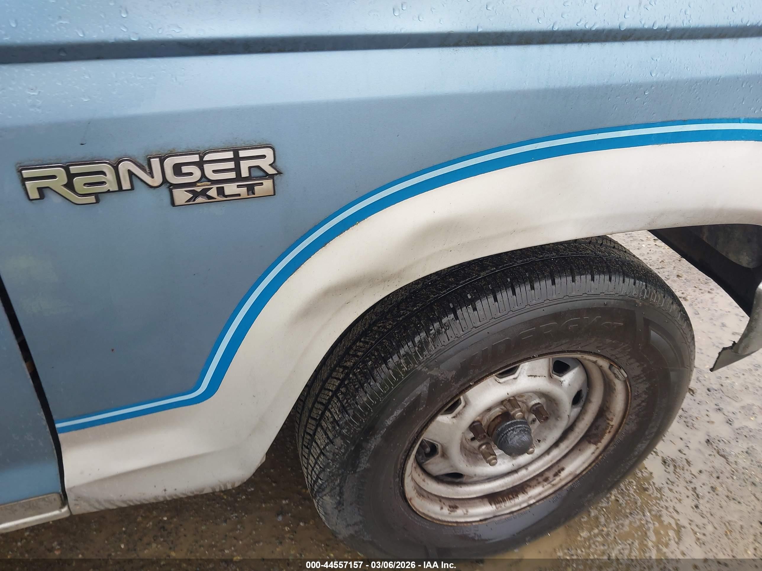 1989 Ford Ranger Super Cab Light Blue vin: 1FTCR14T4KPB41080