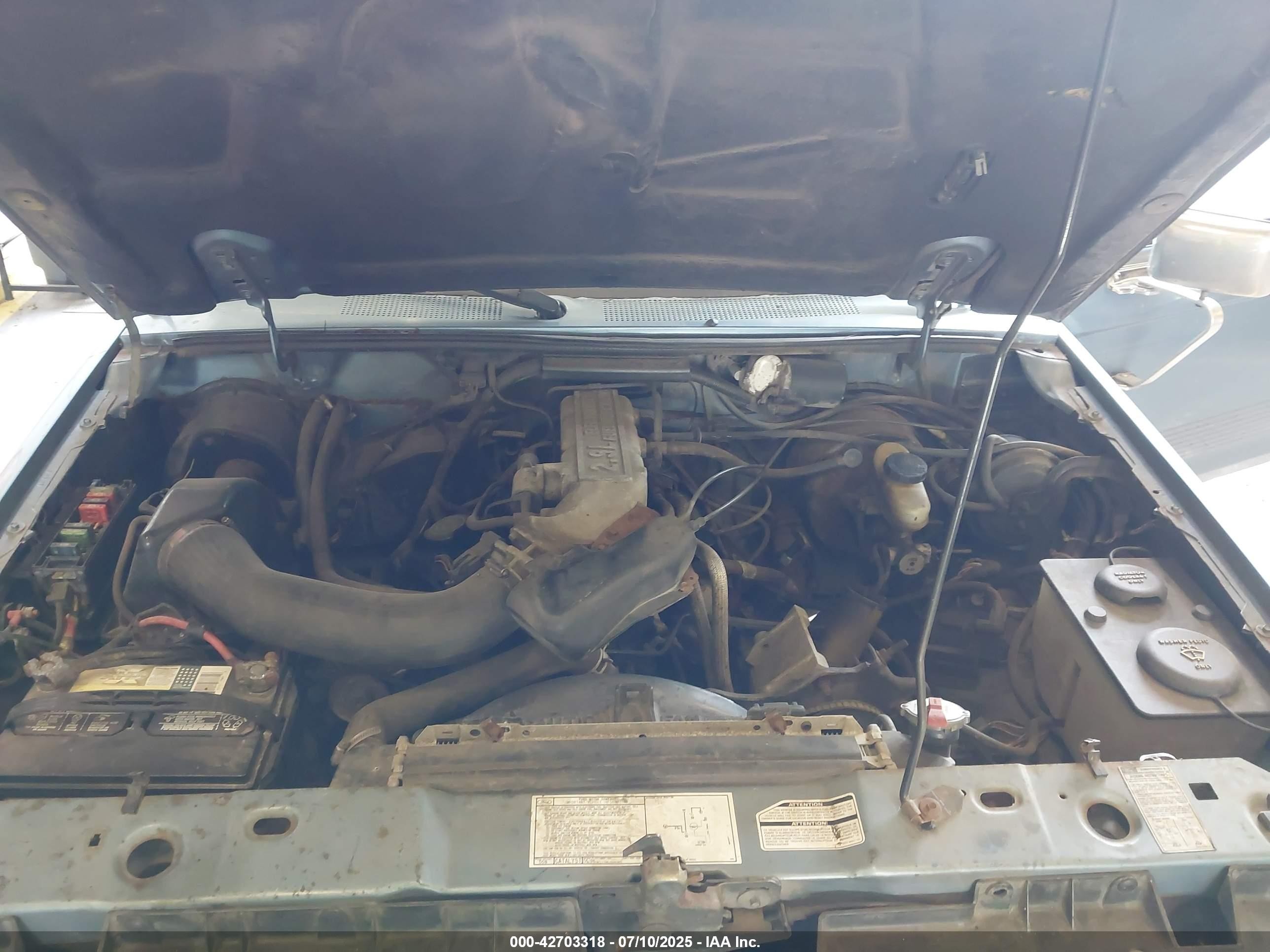 1990 Ford Ranger Super Cab Blue vin: 1FTCR14T4LPB72962