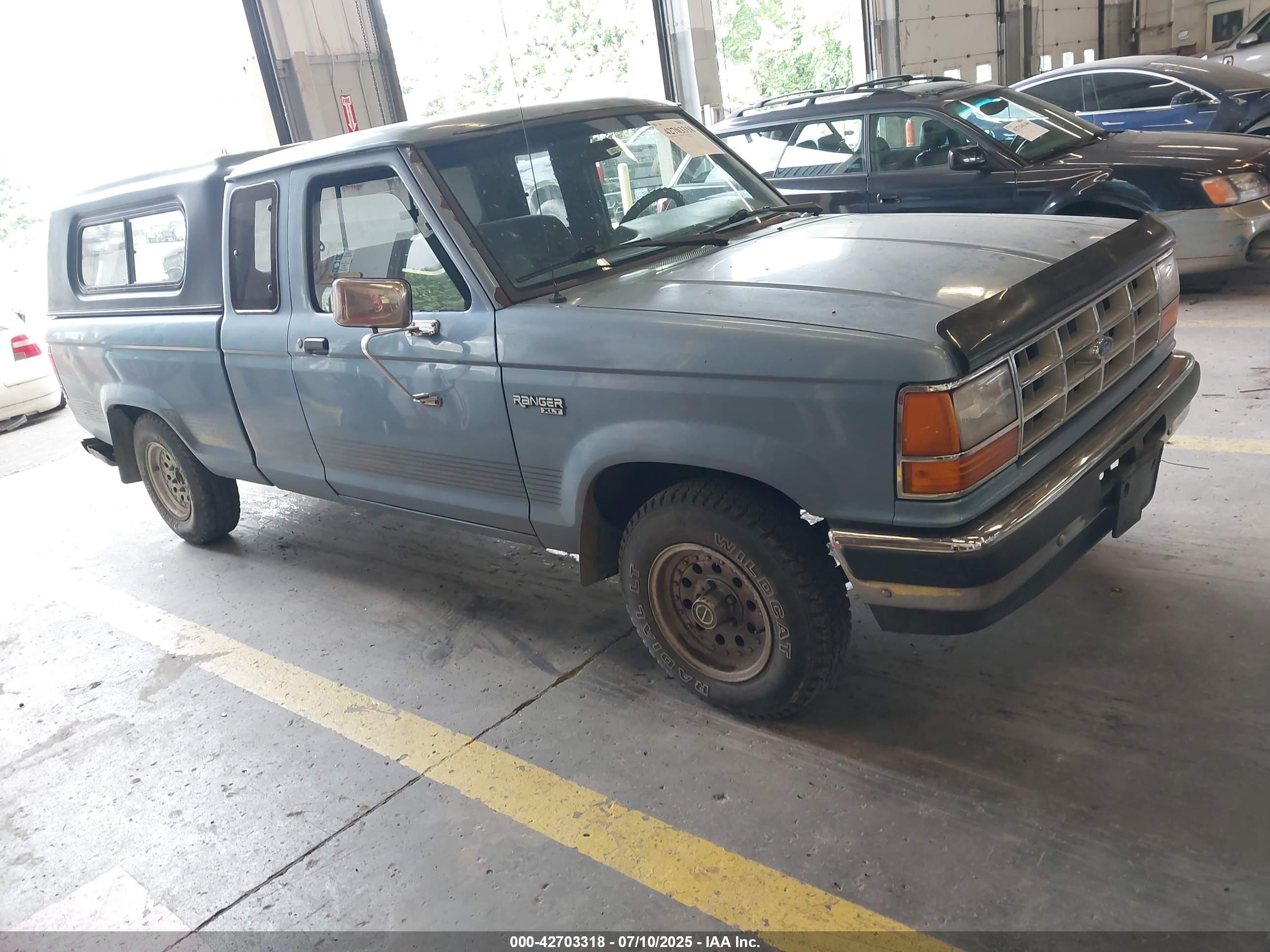 1990 Ford Ranger Super Cab Blue vin: 1FTCR14T4LPB72962