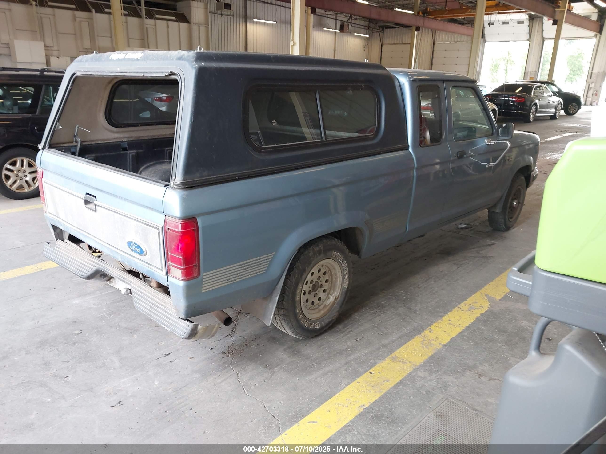 1990 Ford Ranger Super Cab Blue vin: 1FTCR14T4LPB72962