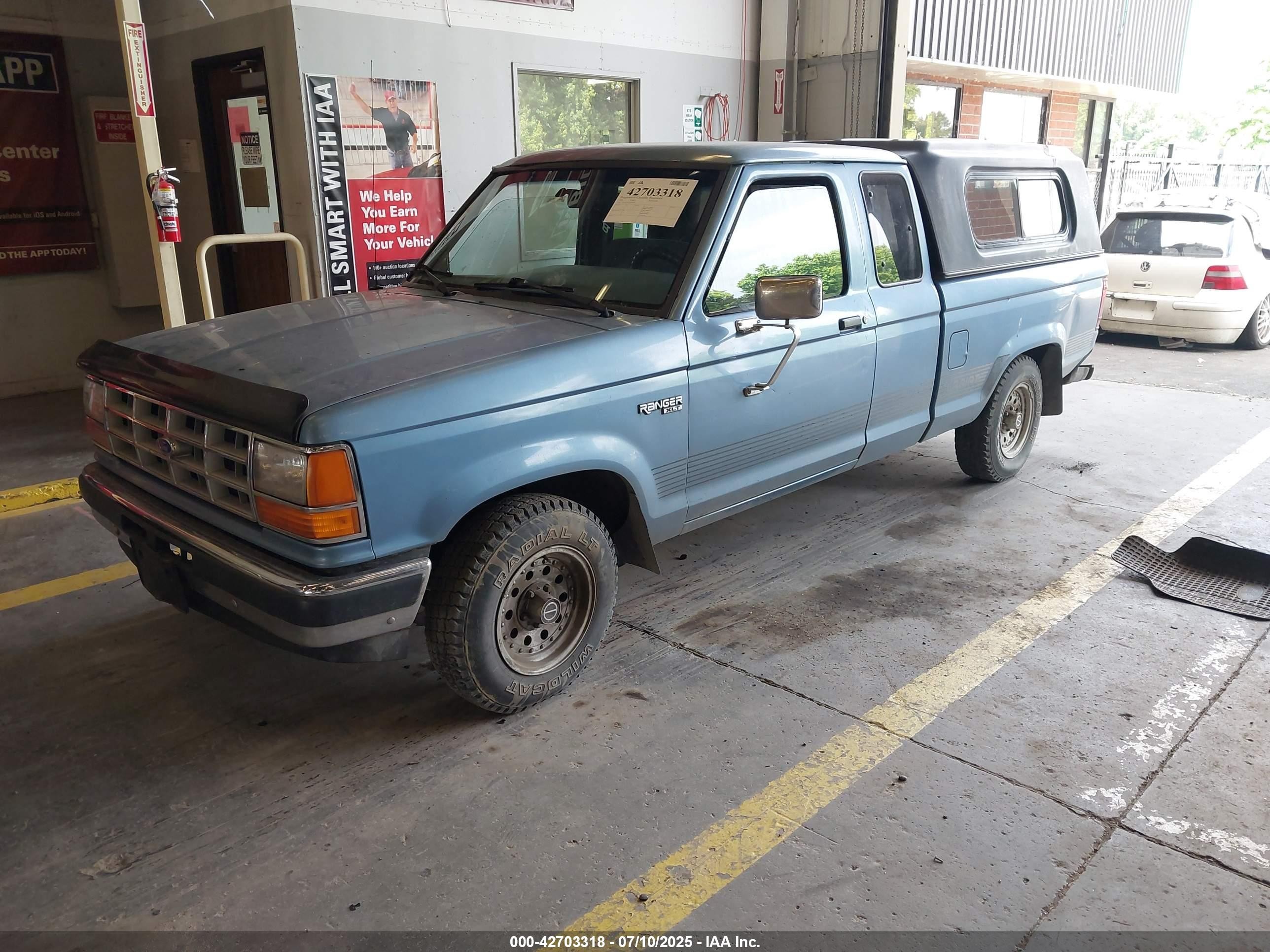 1990 Ford Ranger Super Cab Blue vin: 1FTCR14T4LPB72962