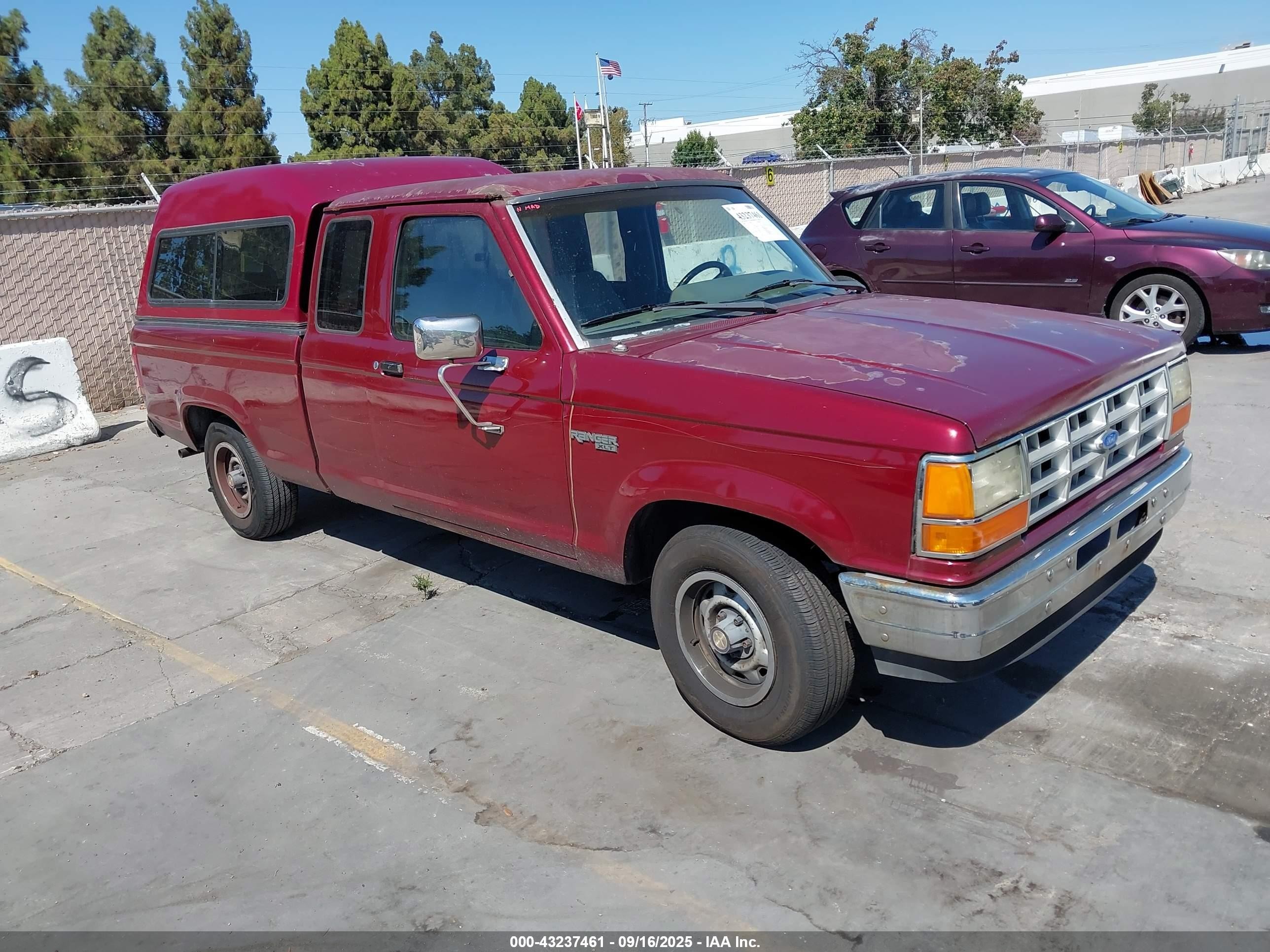 1989 Ford Ranger Super Cab Красный vin: 1FTCR14T5KPA33096