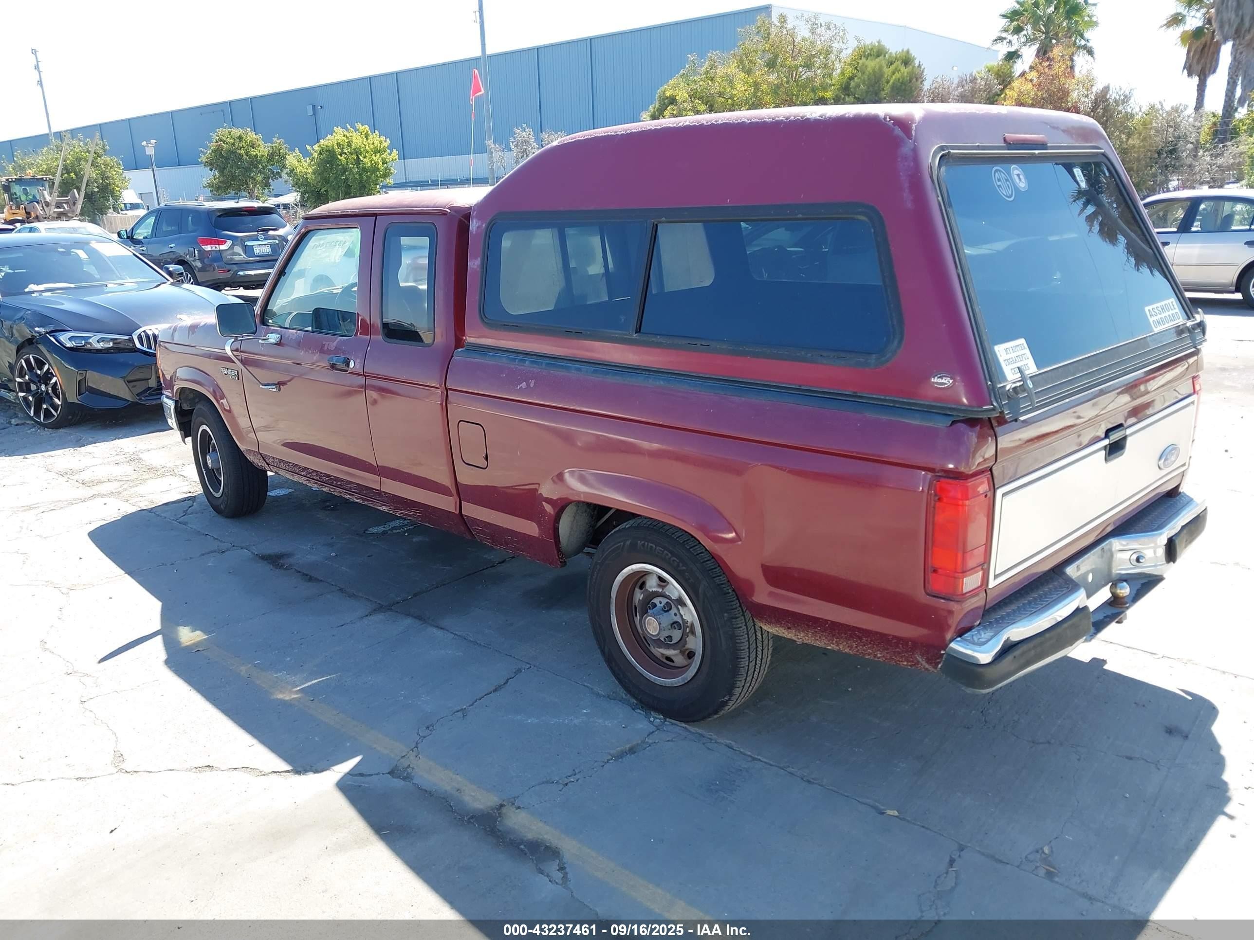 1989 Ford Ranger Super Cab Red vin: 1FTCR14T5KPA33096