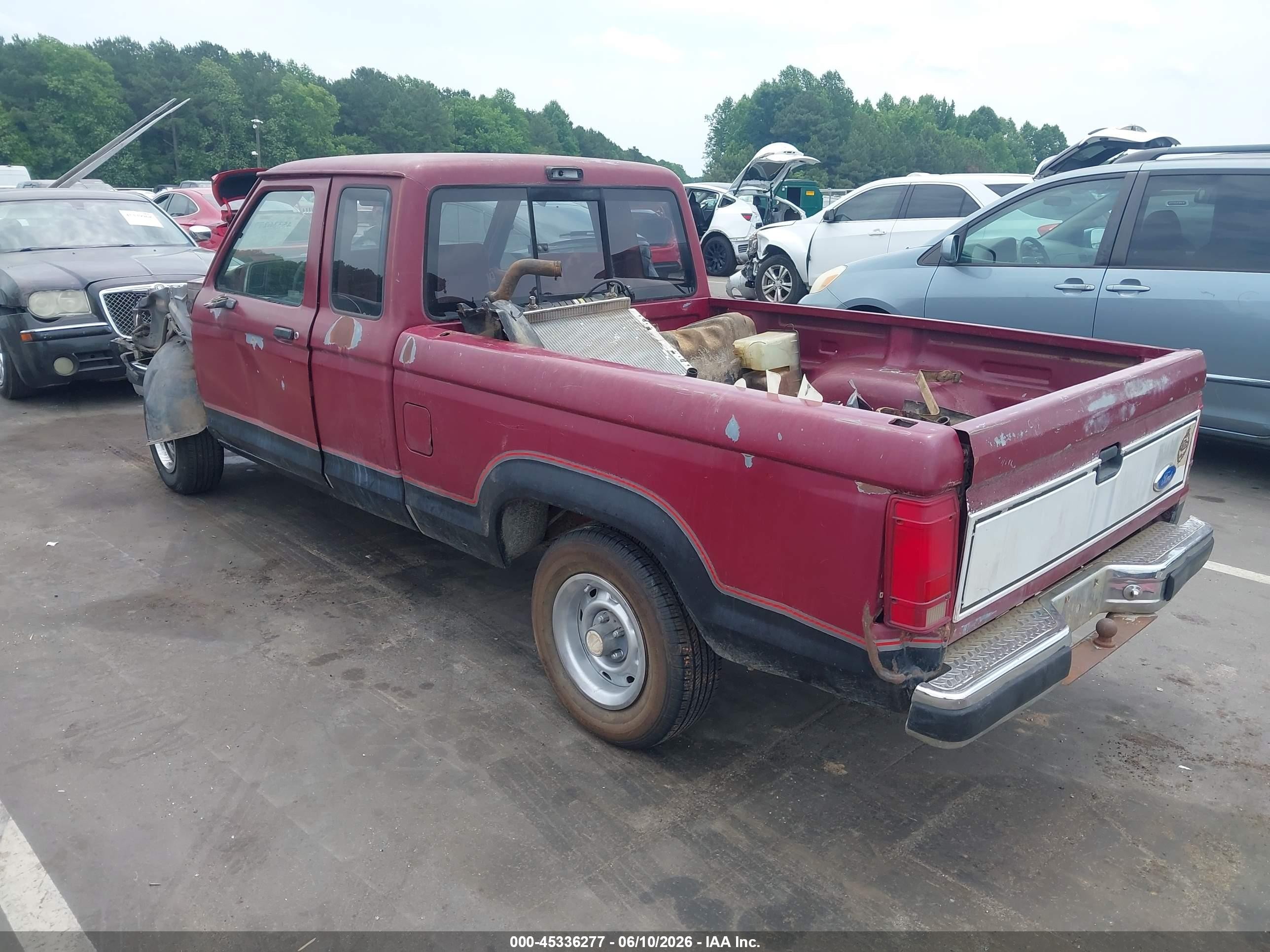 1989 Ford Ranger Super Cab Красный vin: 1FTCR14T6KPA90133
