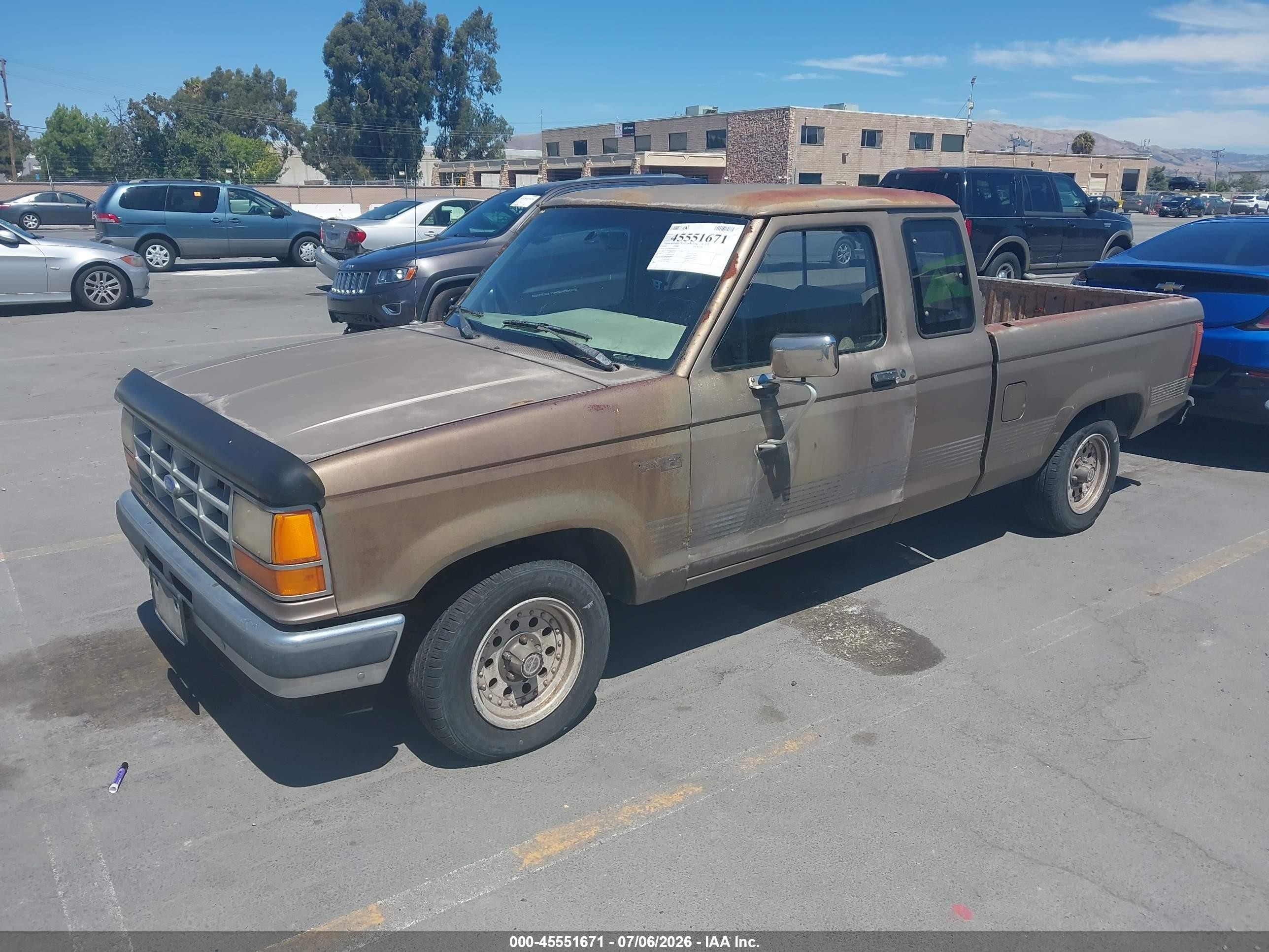 1991 Ford Ranger Super Cab Brown vin: 1FTCR14U0MPA21451