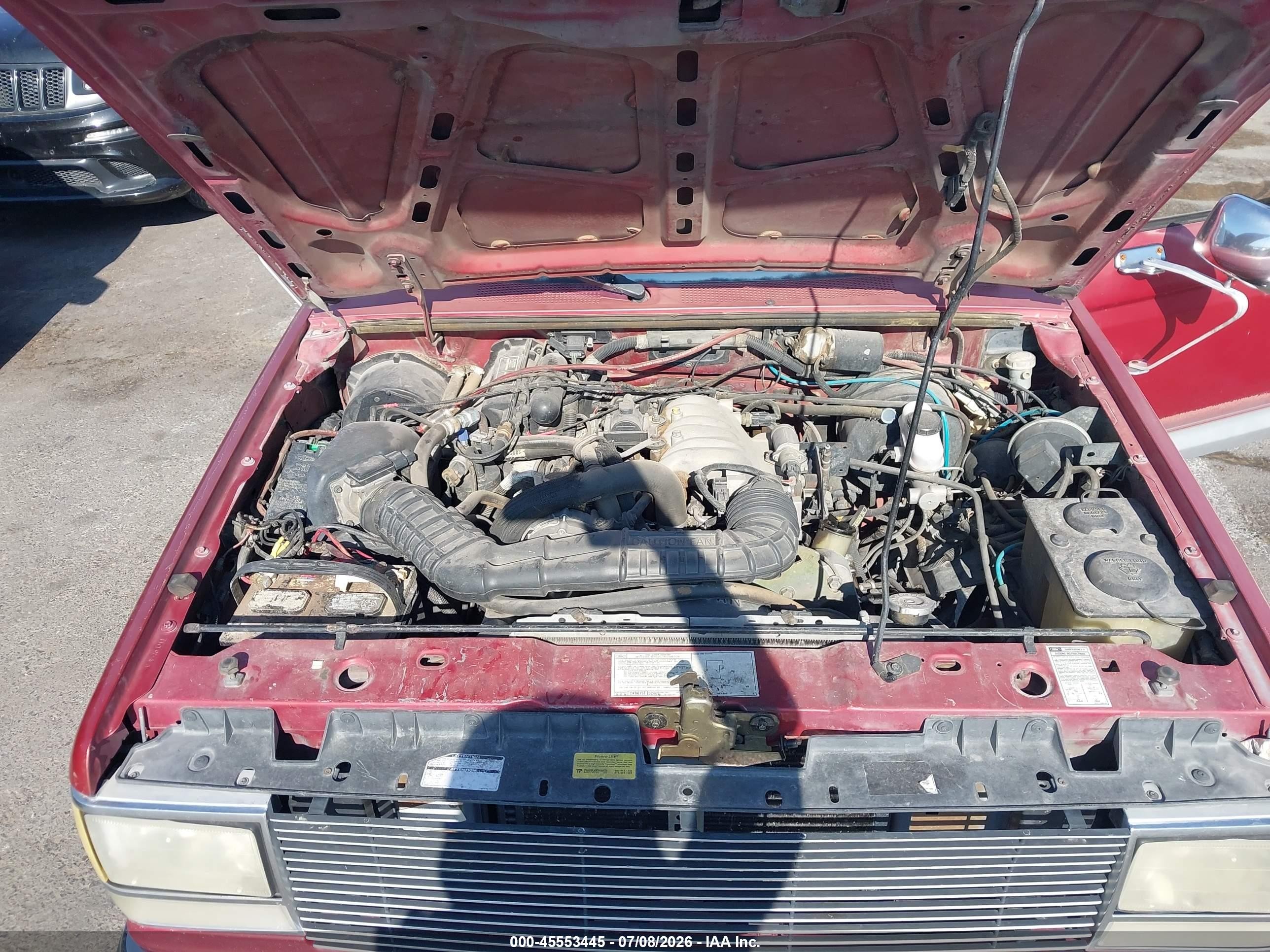 1991 Ford Ranger Super Cab Red vin: 1FTCR14U0MPA88146